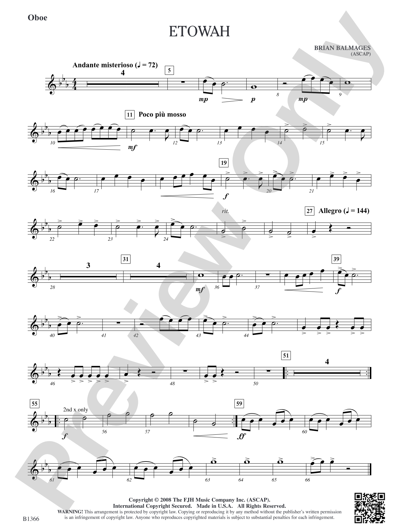 Etowah: Oboe