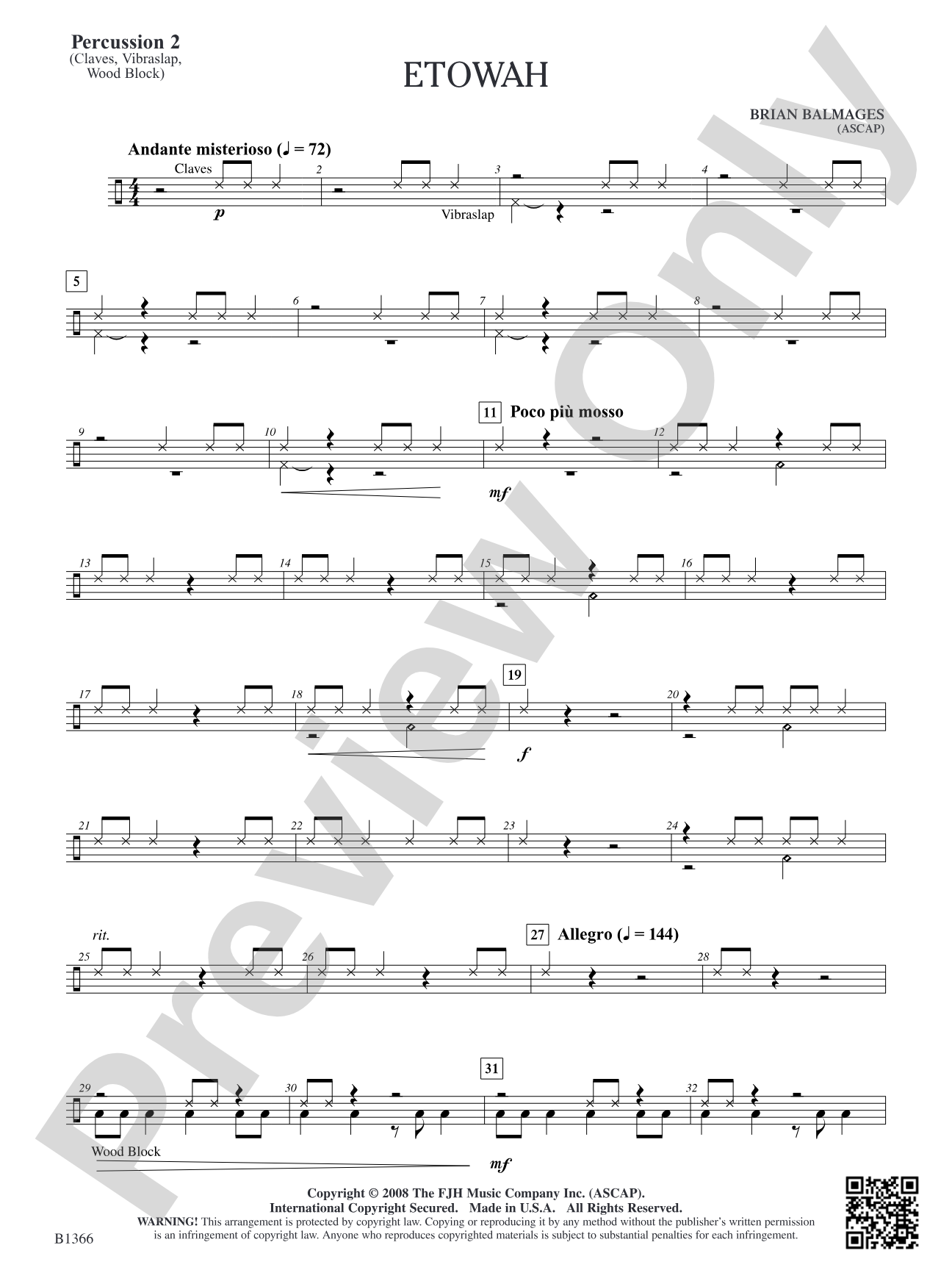 Etowah: Percussion 2