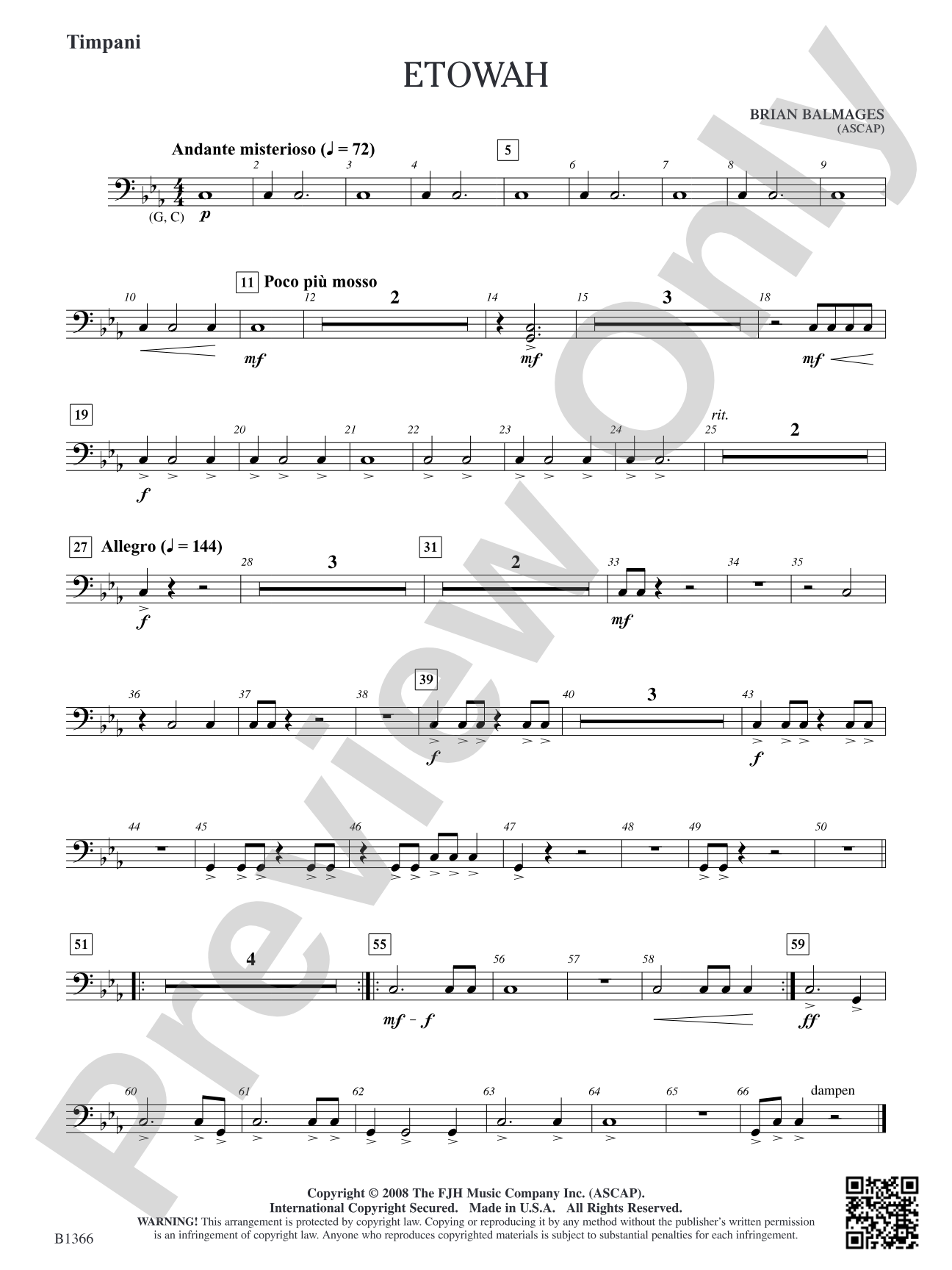 Etowah: Timpani