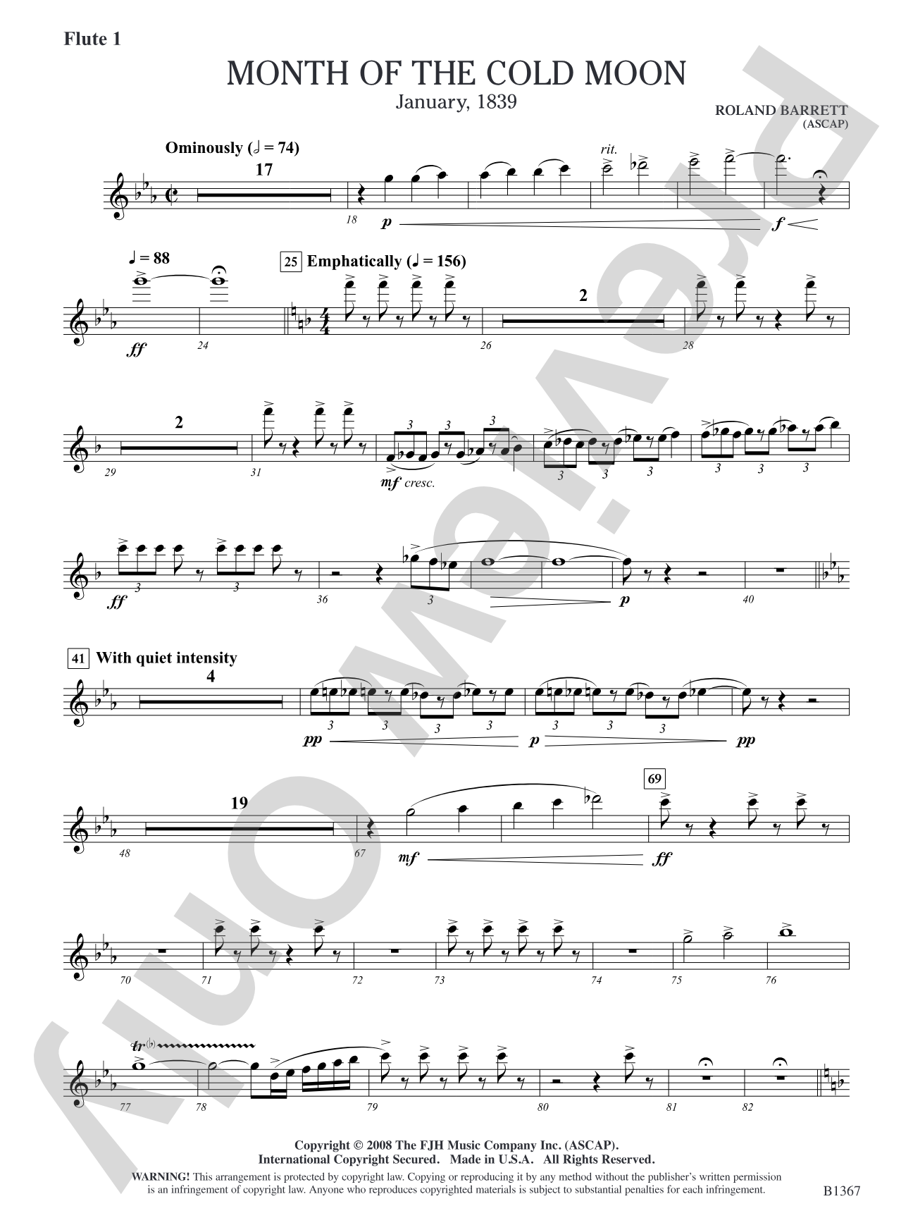 Month of the Cold Moon: Flute 1
