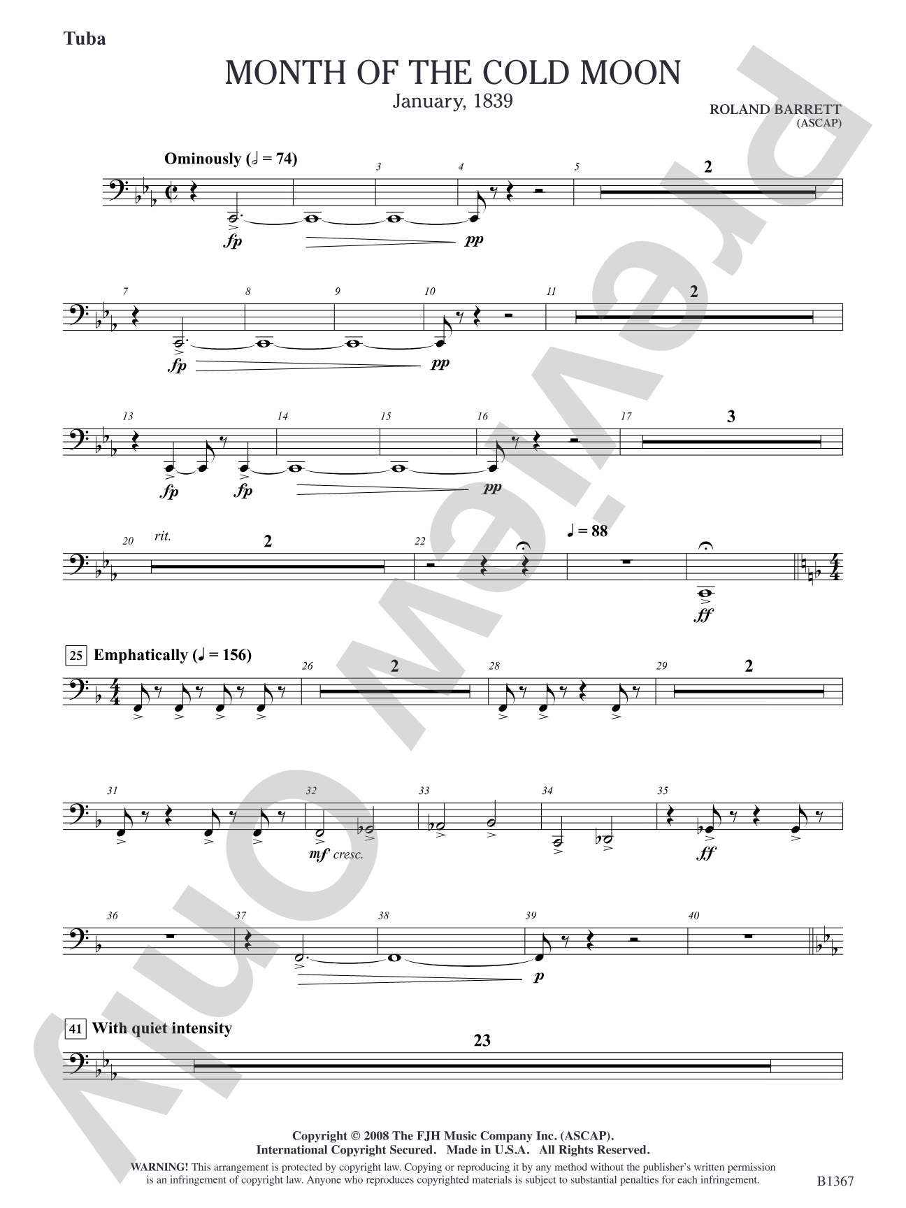 Month of the Cold Moon: Tuba