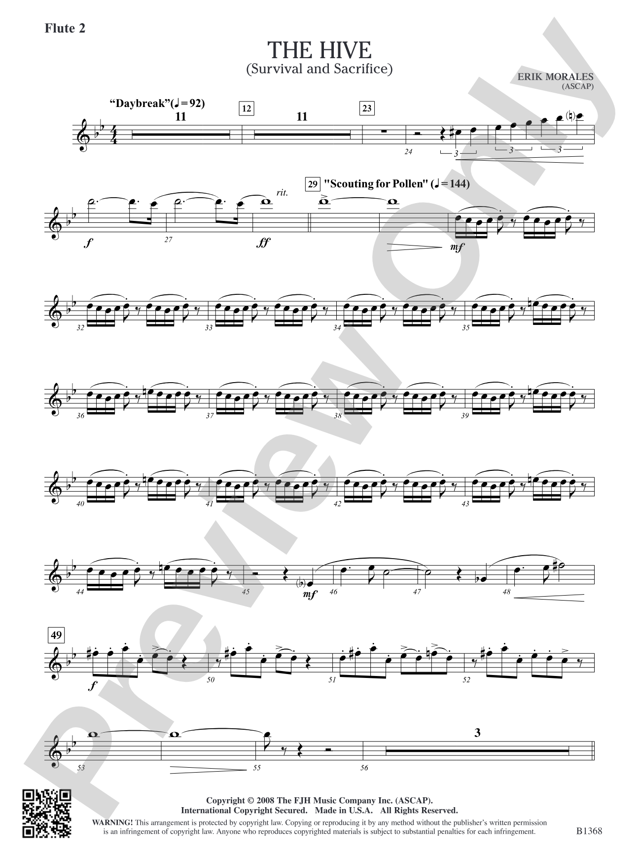 The Hive (Survival and Sacrifice): Flute 2