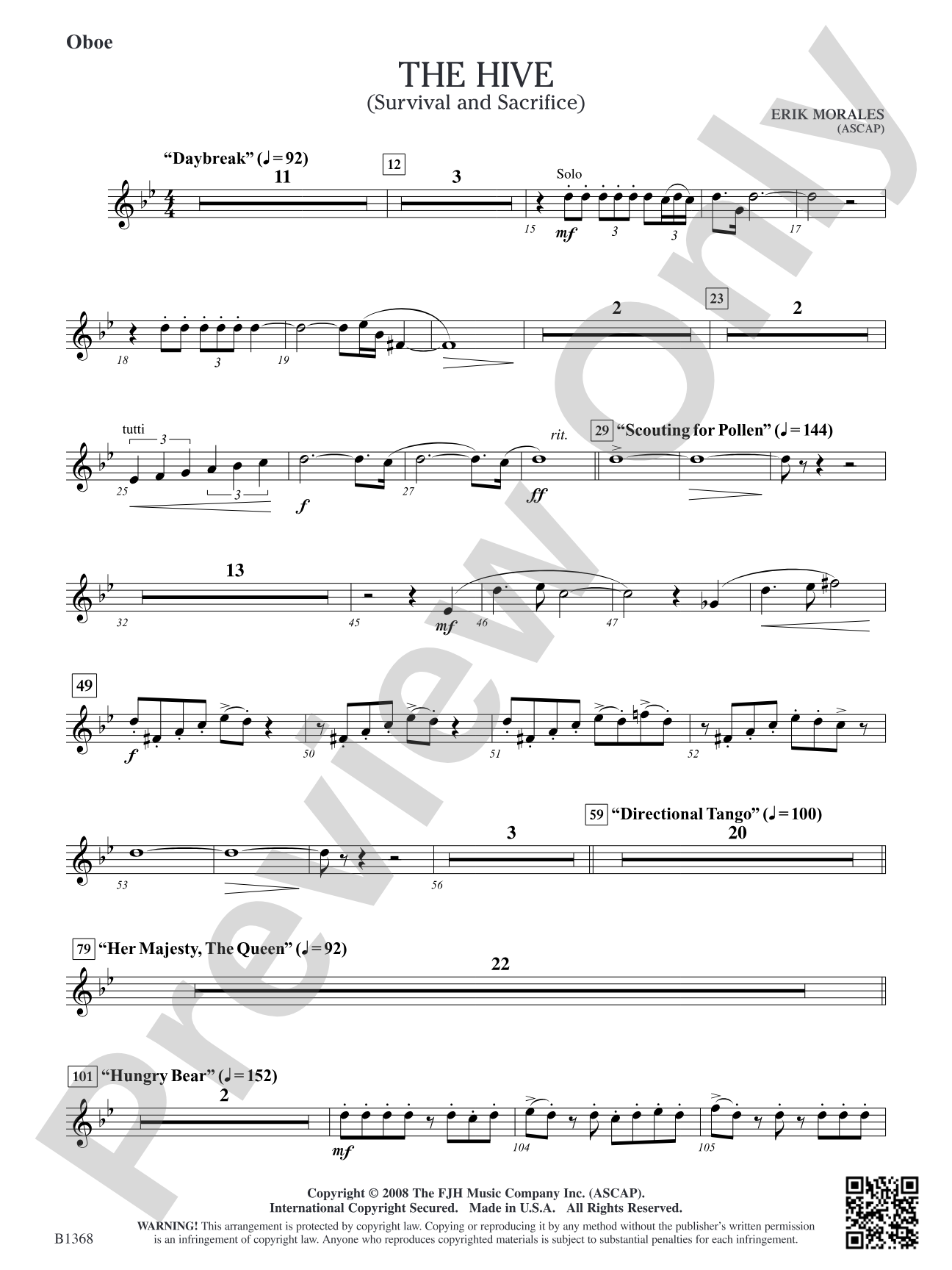 The Hive (Survival and Sacrifice): Oboe