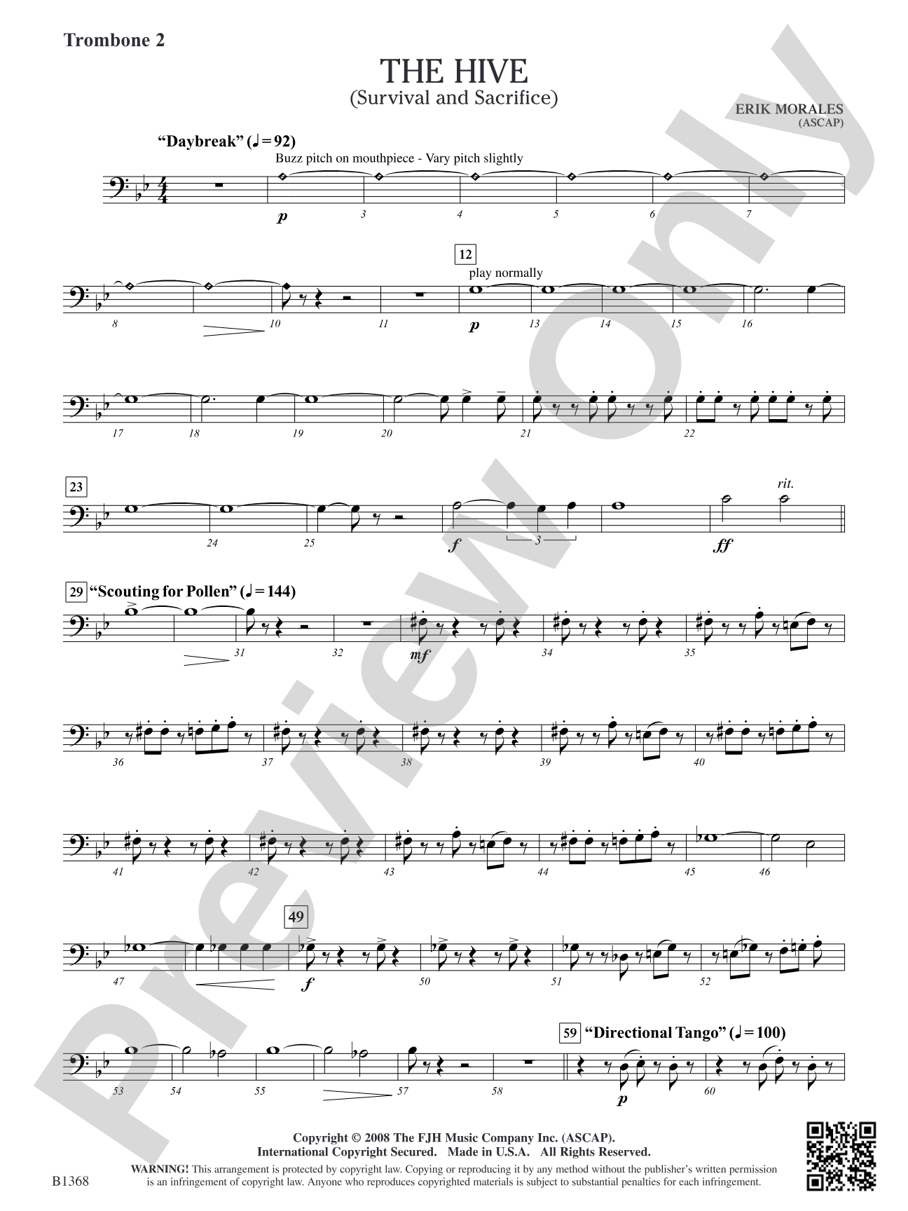 The Hive (Survival and Sacrifice): Trombone 2