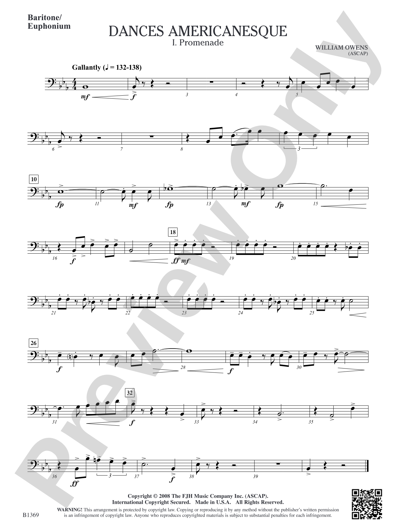 Dances Americanesque: Baritone/Euphonium