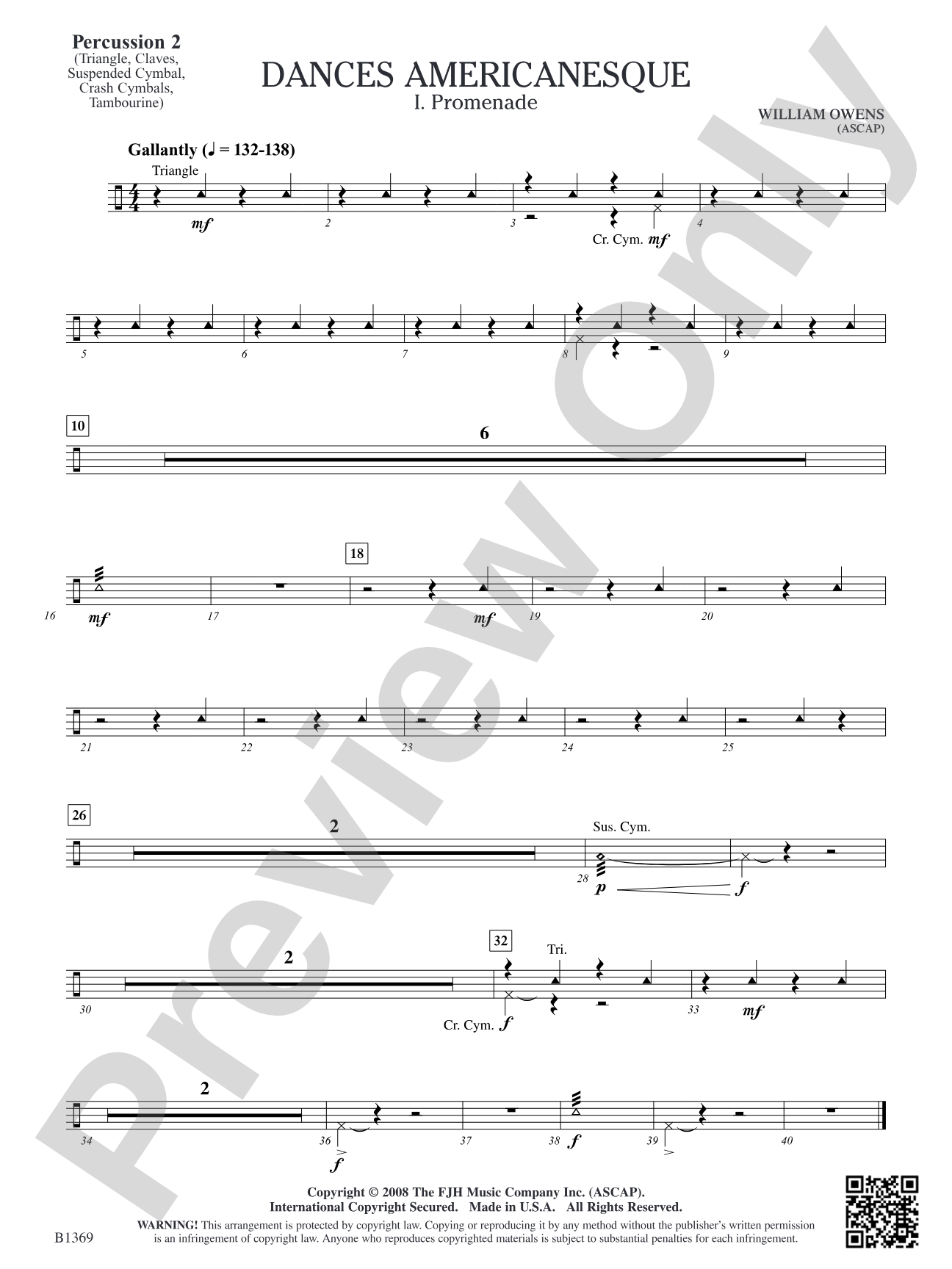 Dances Americanesque: Percussion 2