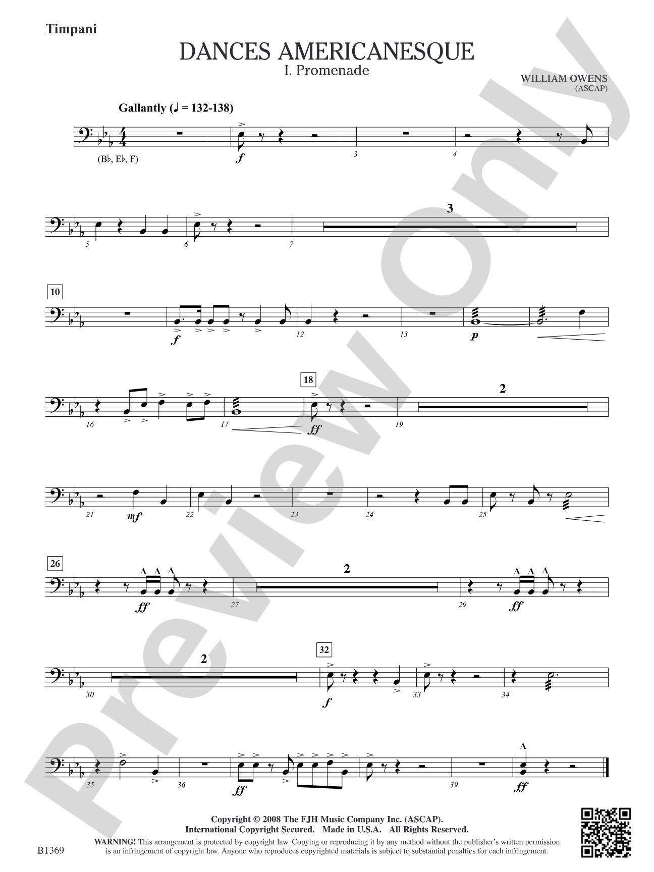Dances Americanesque: Timpani