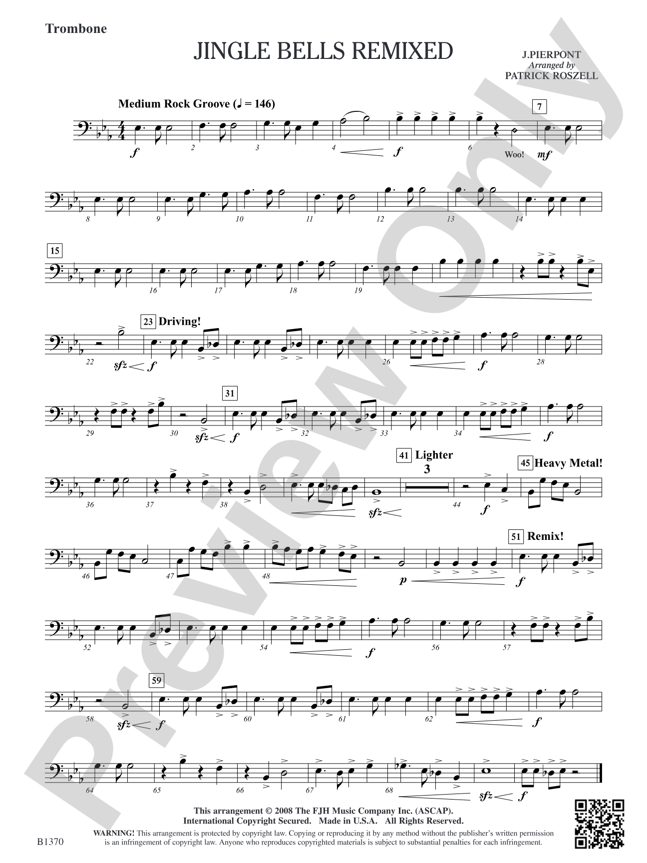 Jingle Bells Remixed: Trombone