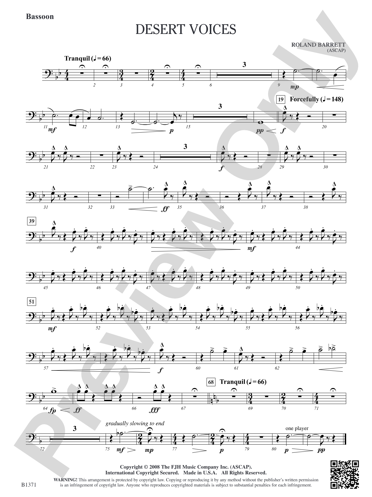 Desert Voices: Bassoon