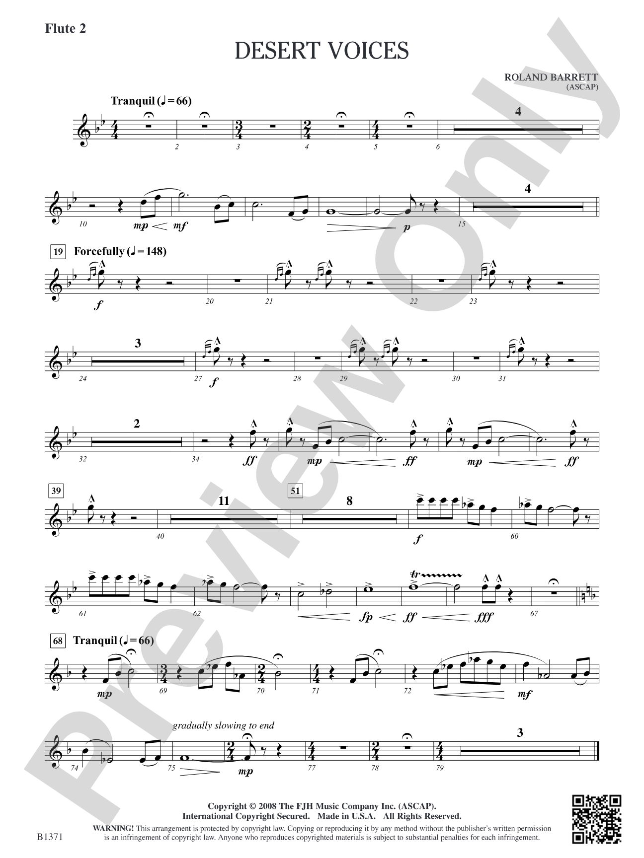 Desert Voices: Flute 2