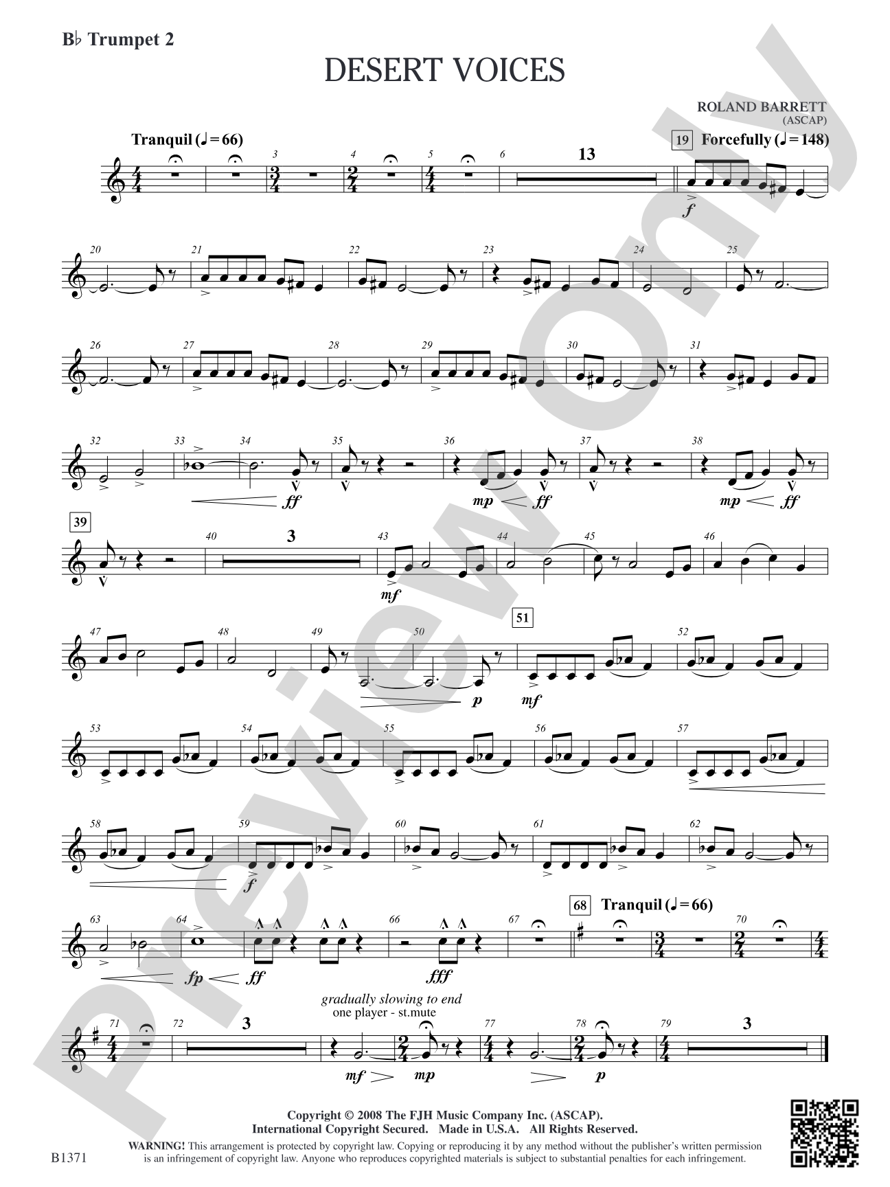 Desert Voices: B-flat Trumpet 2