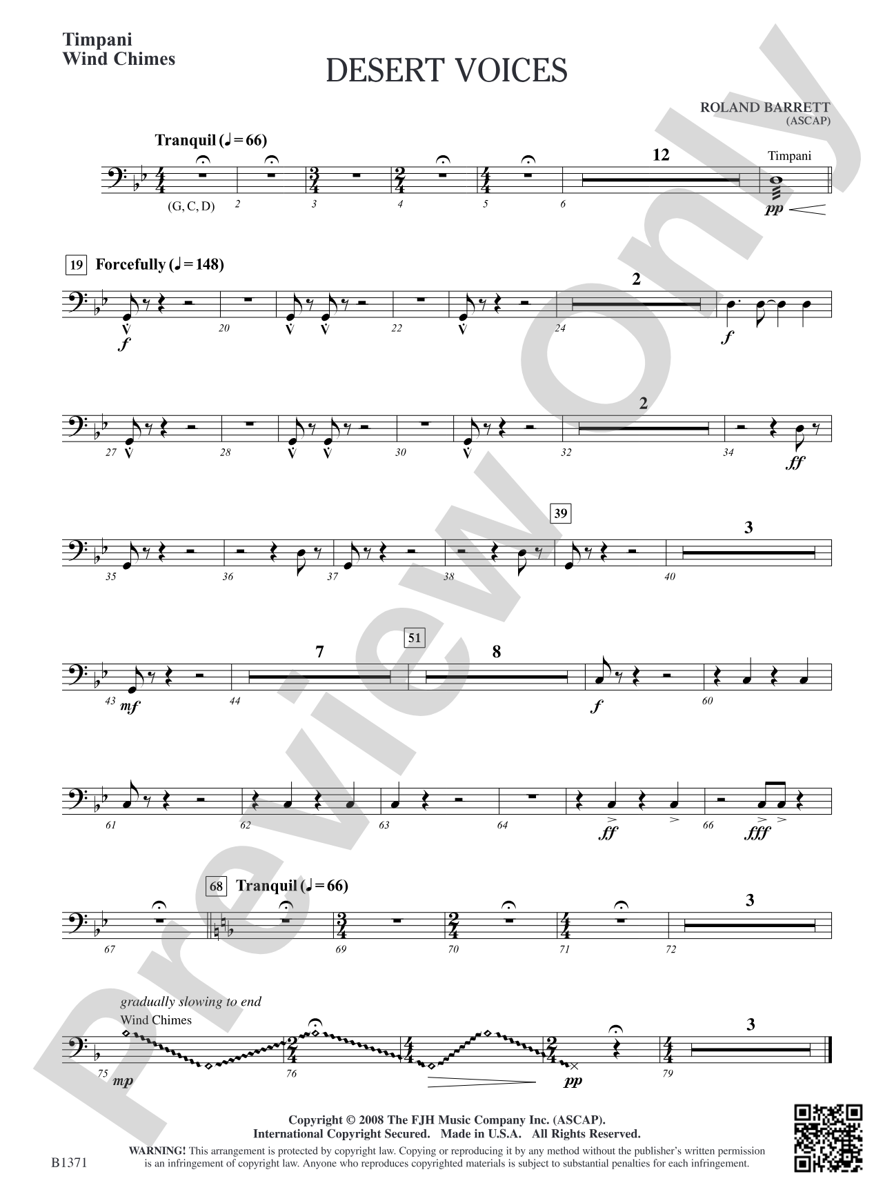 Desert Voices: Timpani