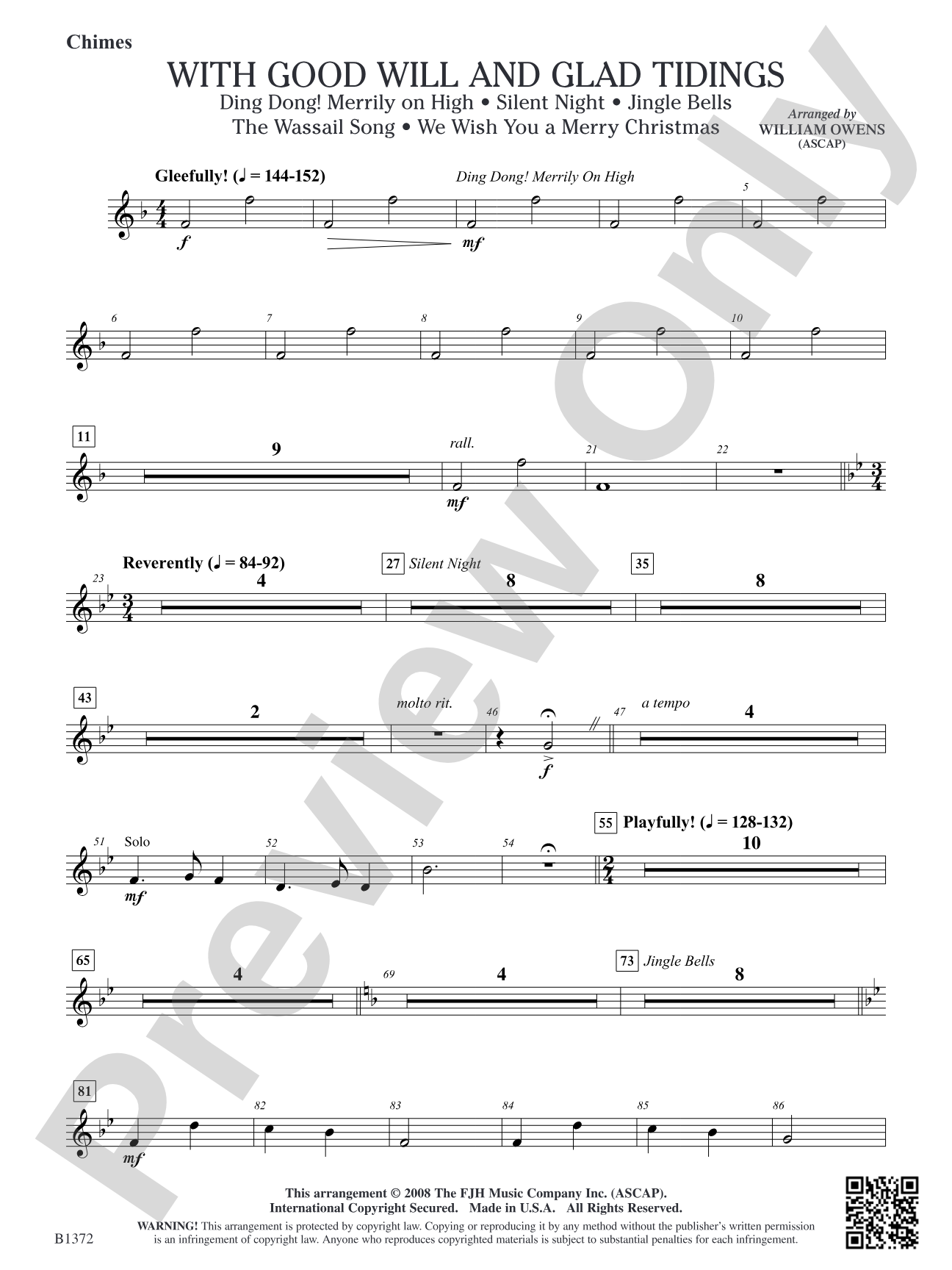 With Good Will and Glad Tidings: Chimes
