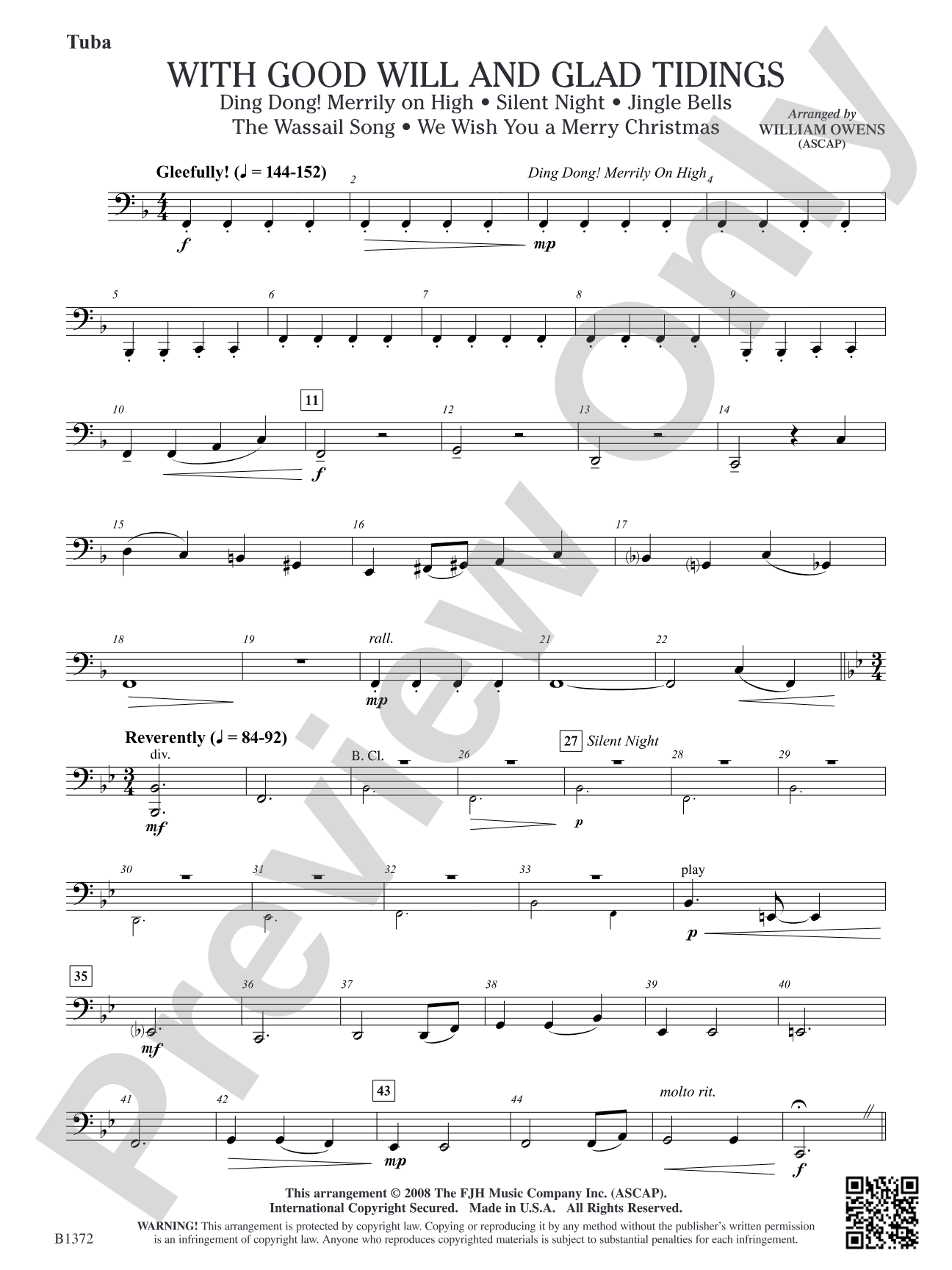With Good Will and Glad Tidings: Tuba