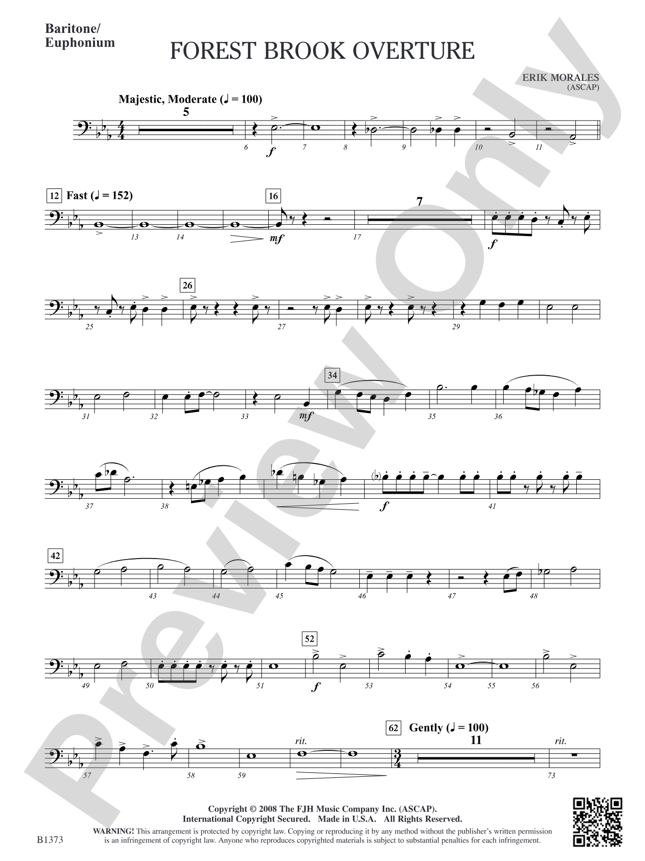 Forest Brook Overture: Baritone/Euphonium