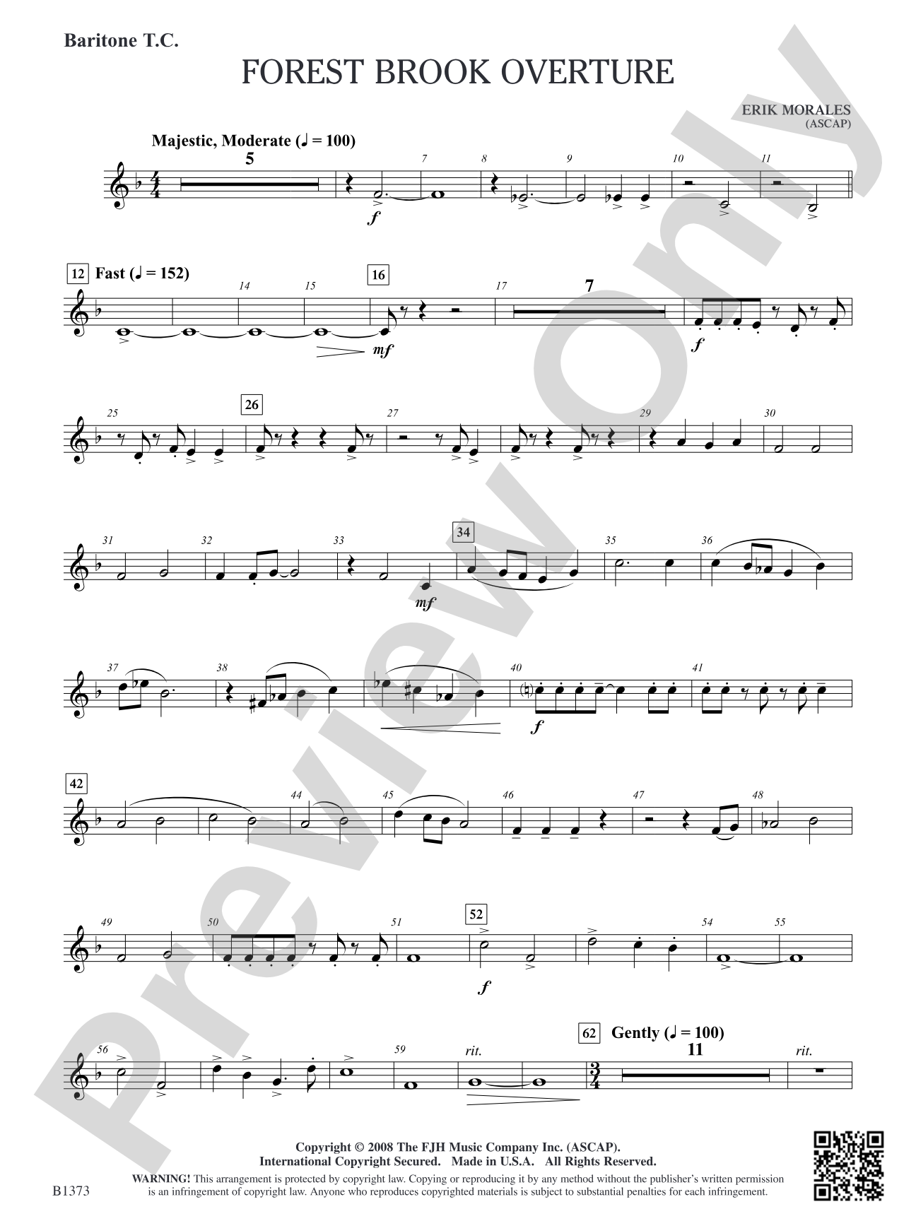Forest Brook Overture: Baritone T.C.