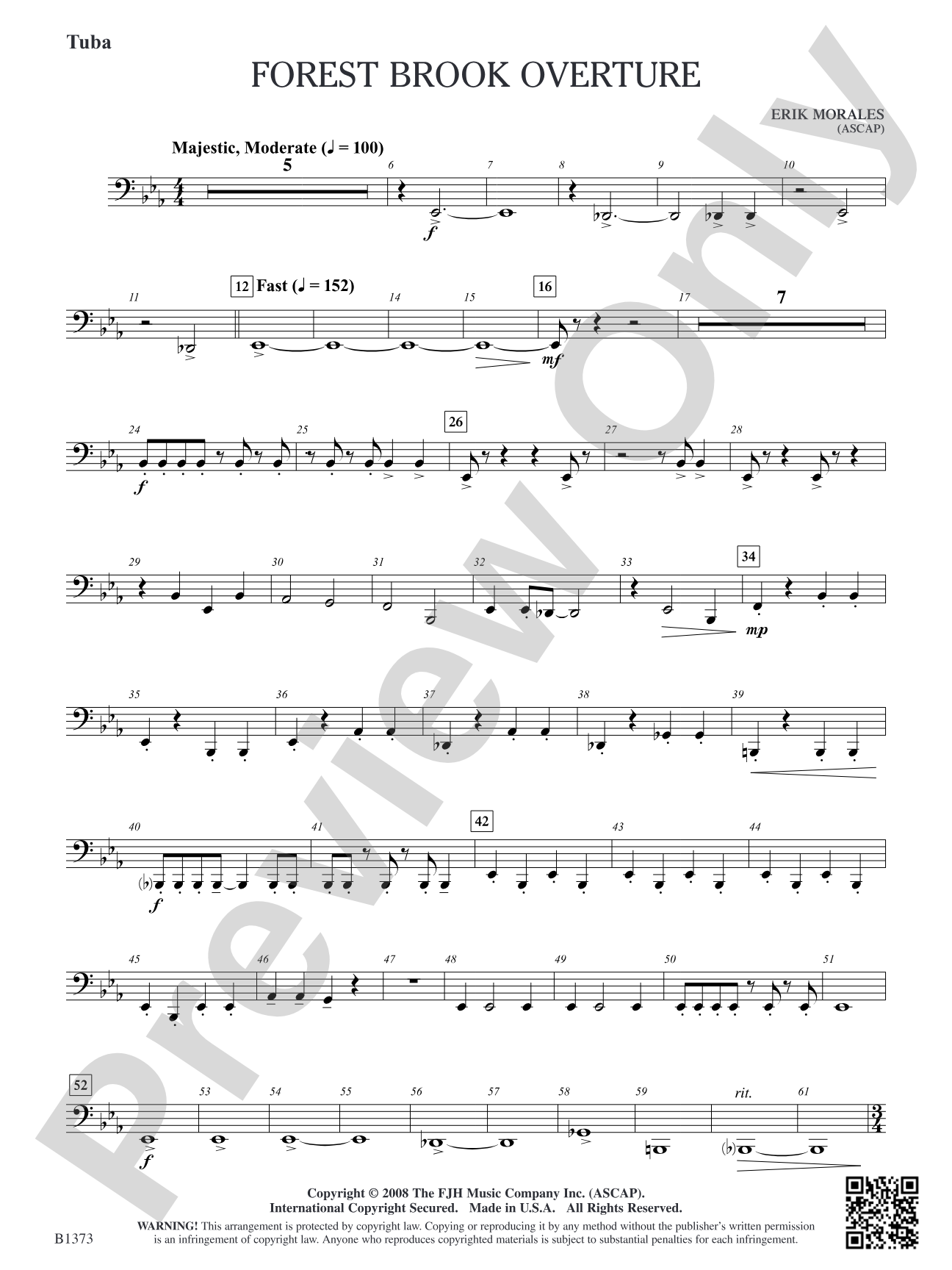 Forest Brook Overture: Tuba