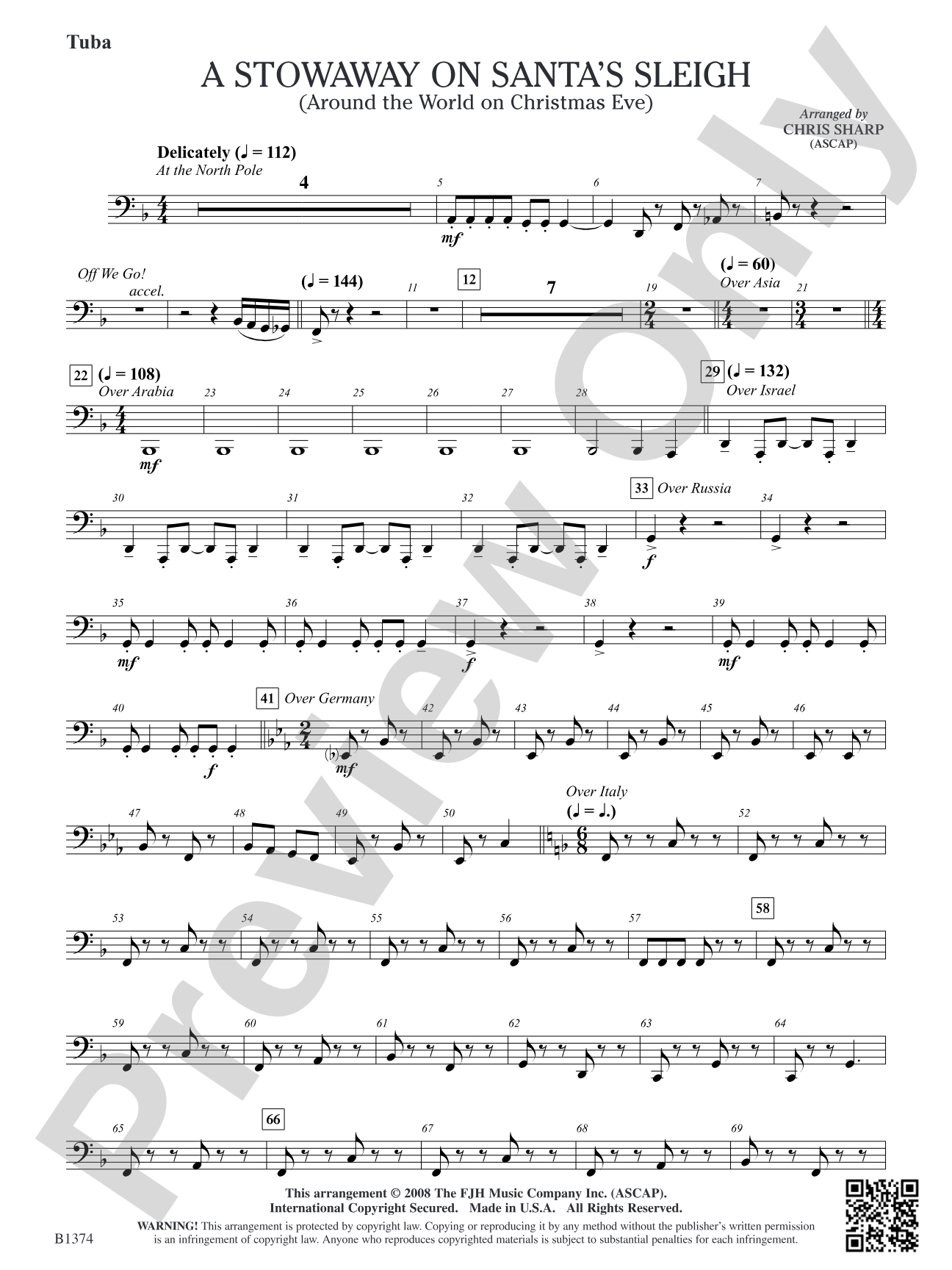 A Stowaway on Santa's Sleigh (Around the World on Christmas Eve): Tuba