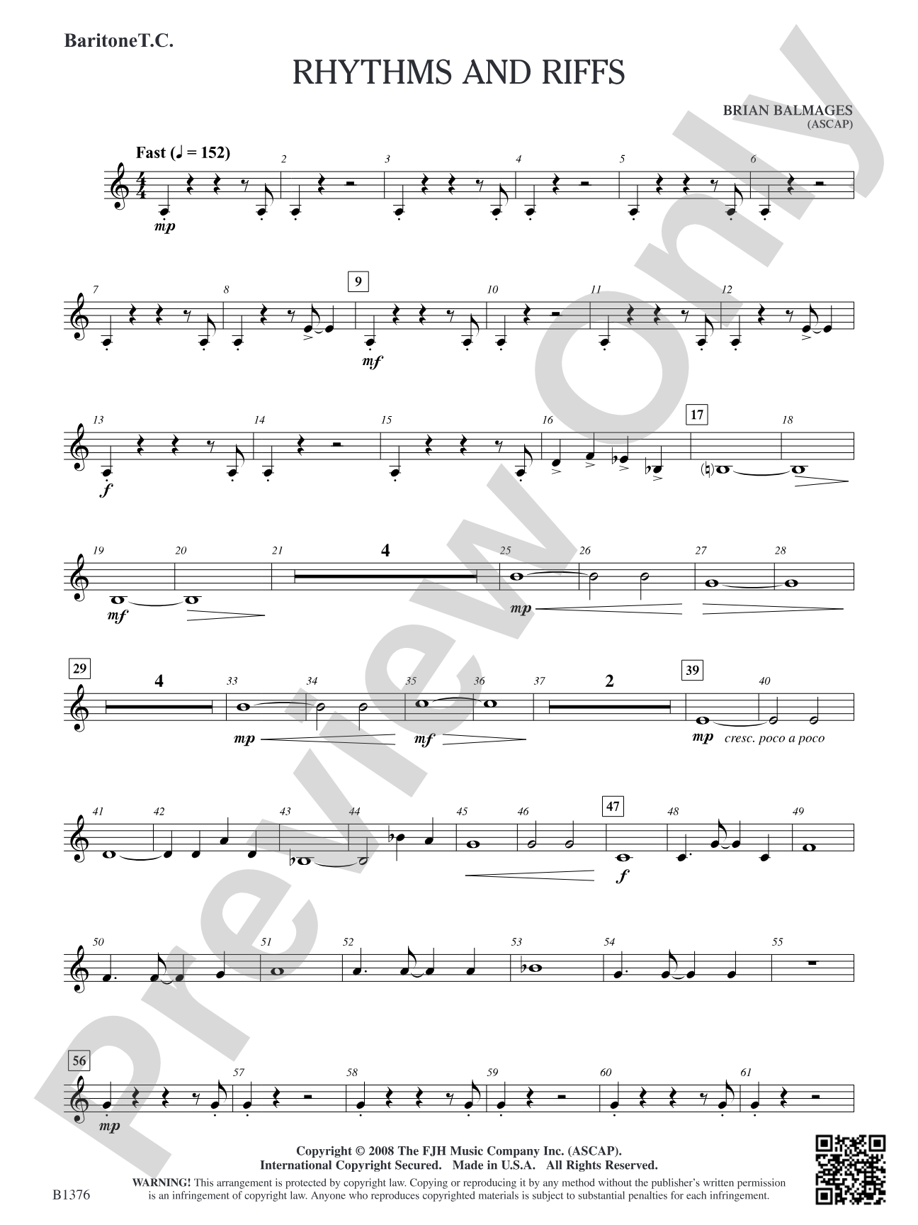 Rhythms and Riffs: Baritone T.C.