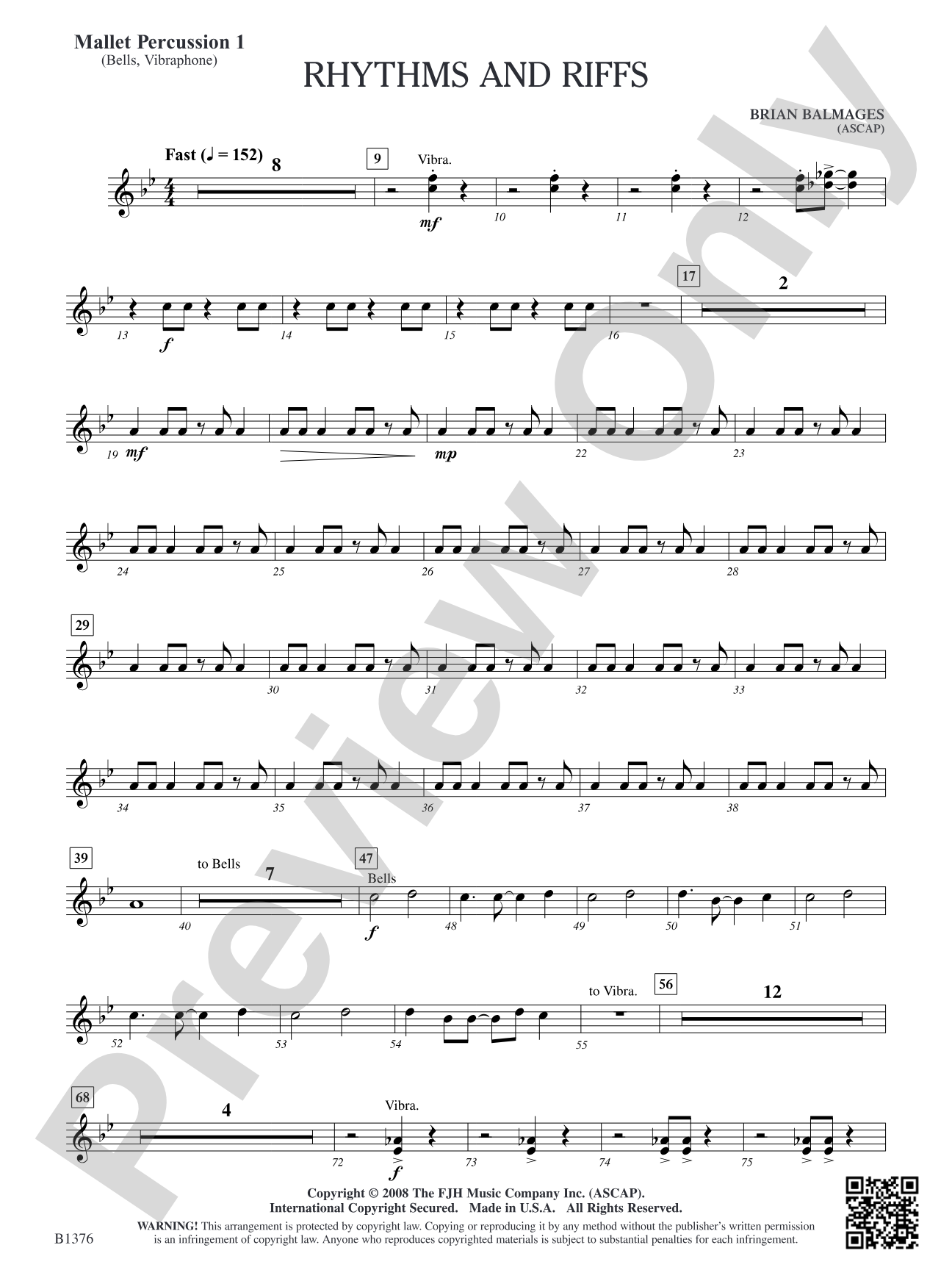 Rhythms and Riffs: Mallet Percussion 1