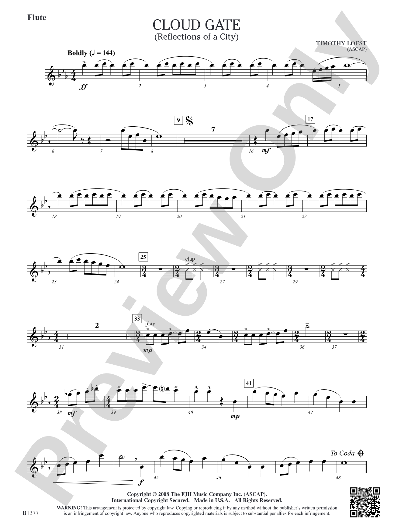Cloud Gate (Reflections of a City): Flute