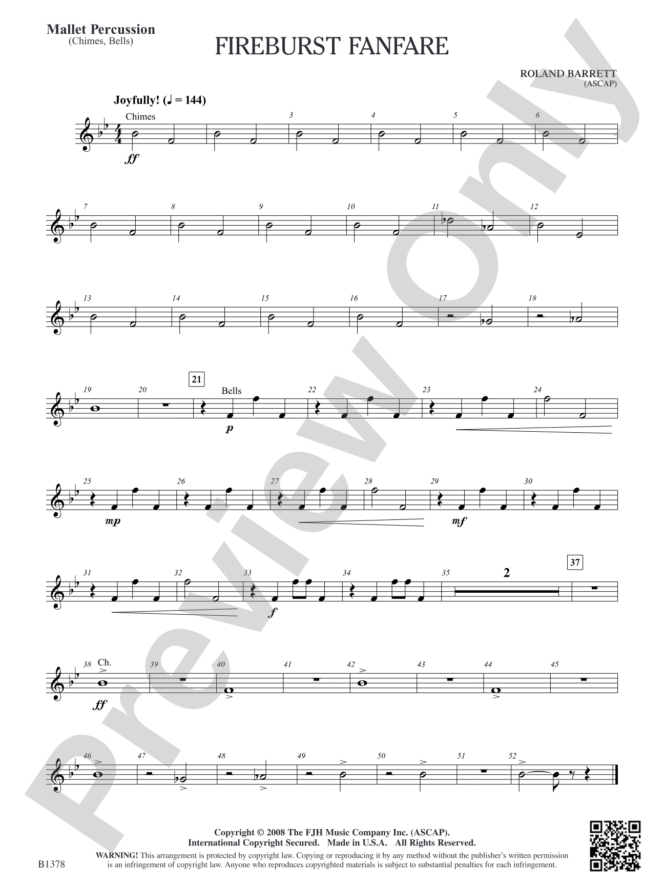 Fireburst Fanfare: Mallet Percussion