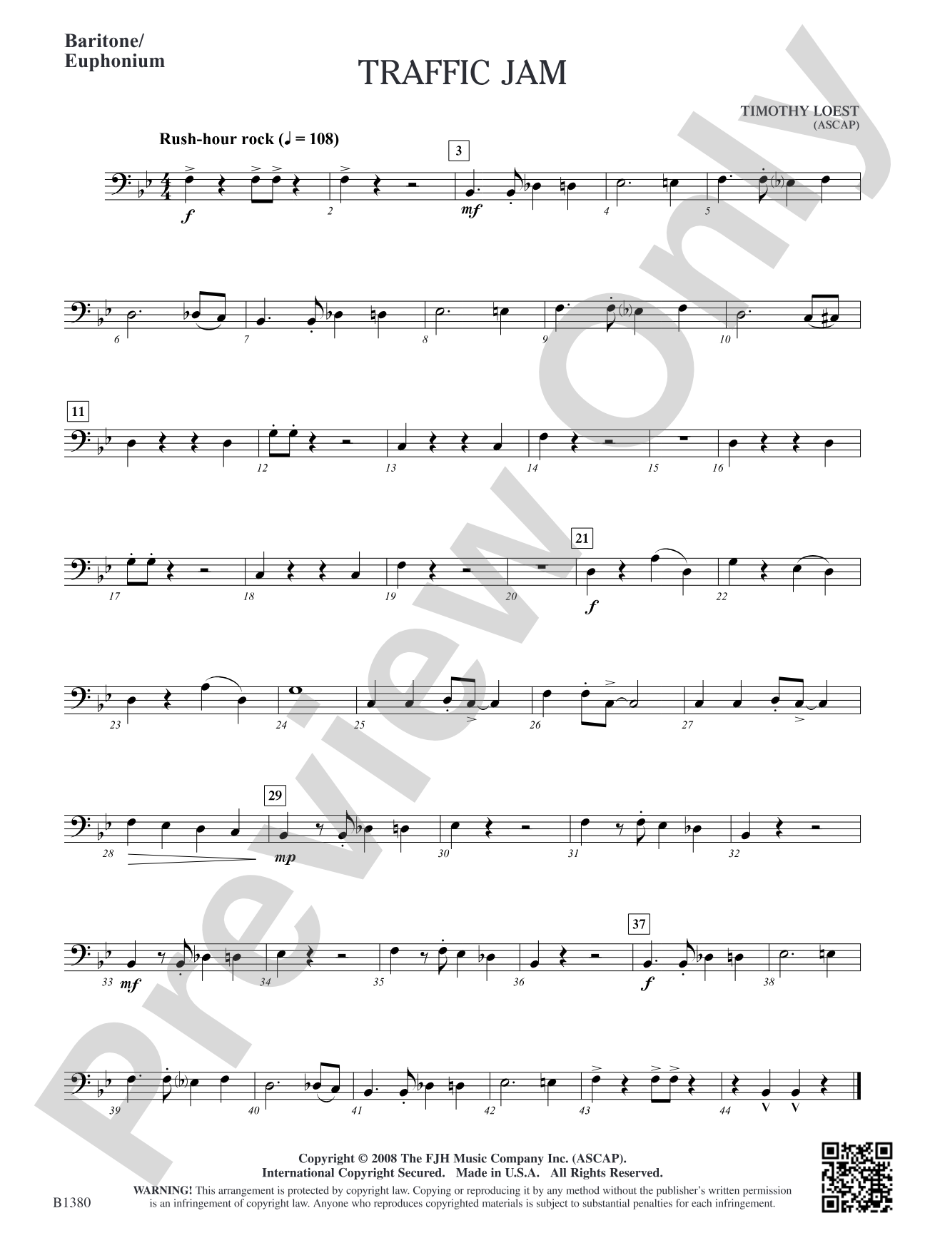 Traffic Jam: Baritone/Euphonium