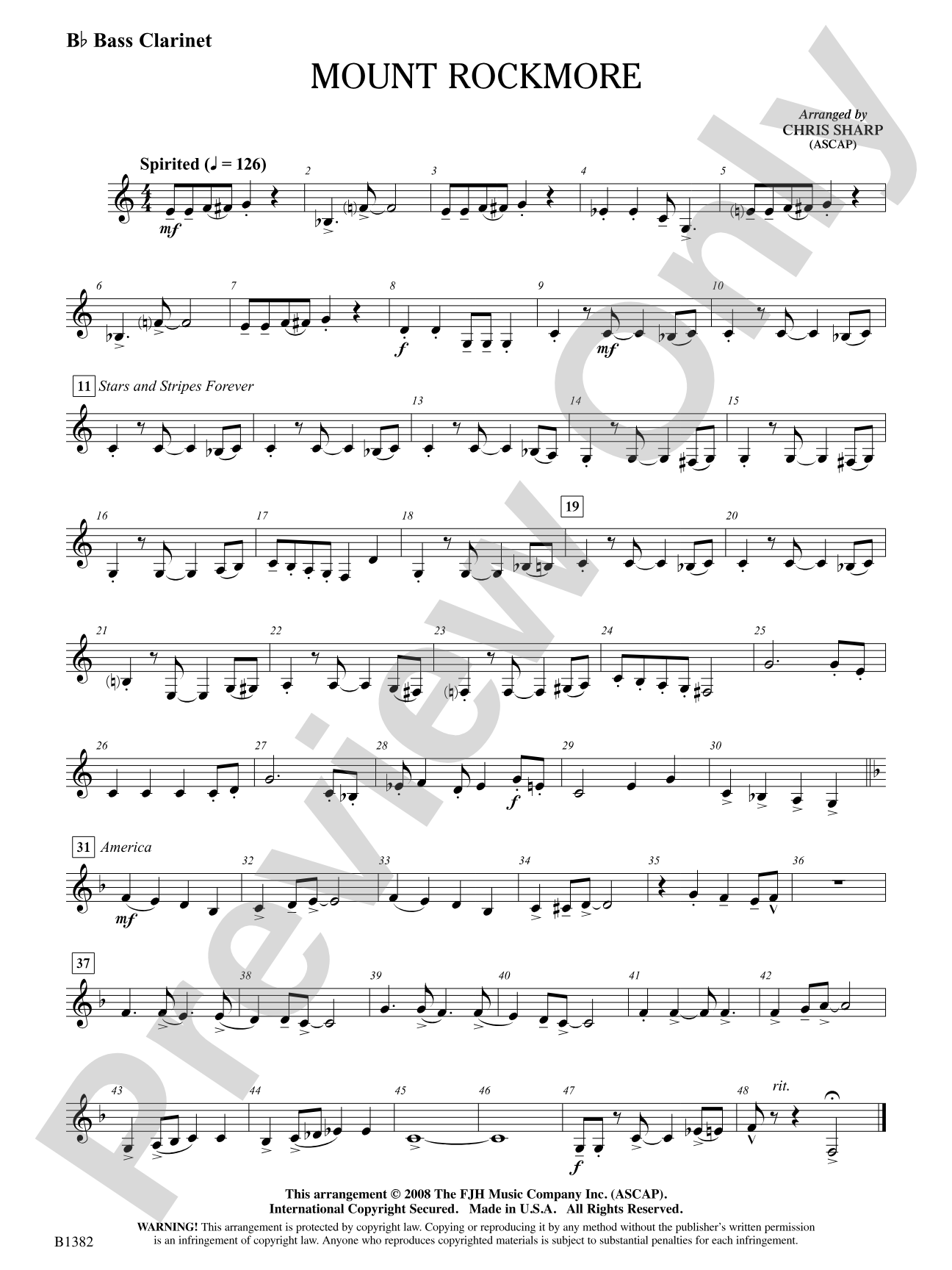 Mount Rockmore: B-flat Bass Clarinet