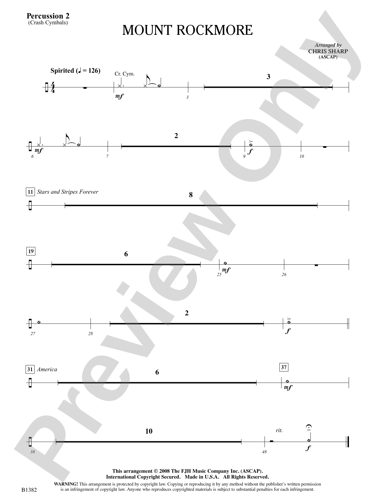 Mount Rockmore: Percussion 2