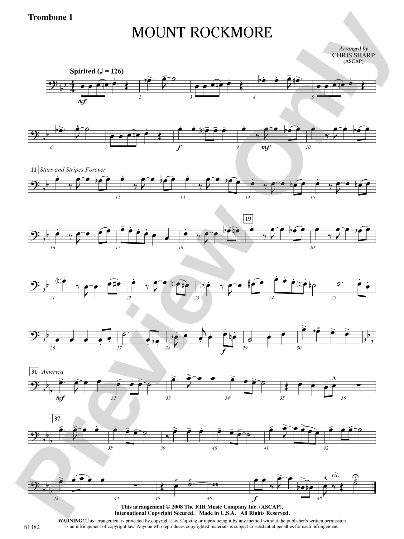 Mount Rockmore: Trombone 1