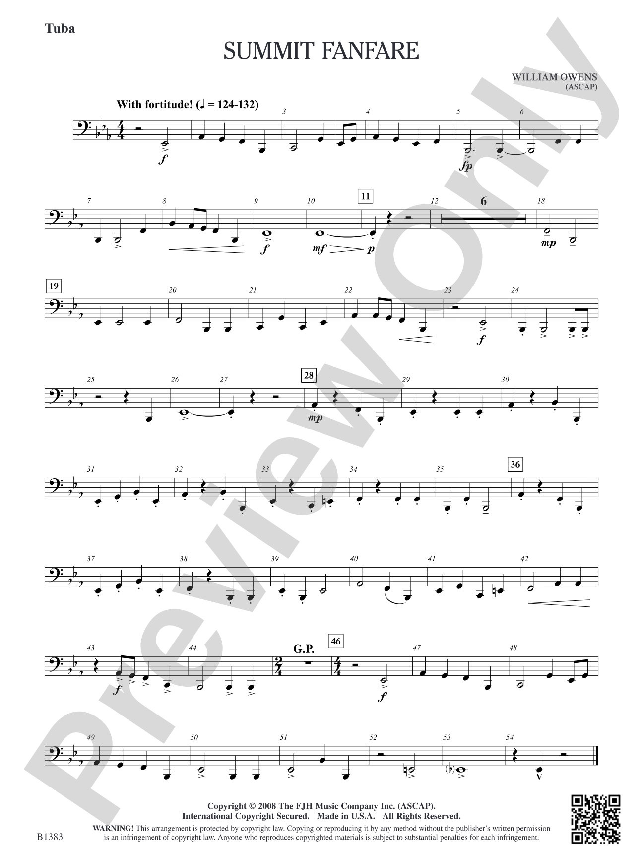 Summit Fanfare: Tuba