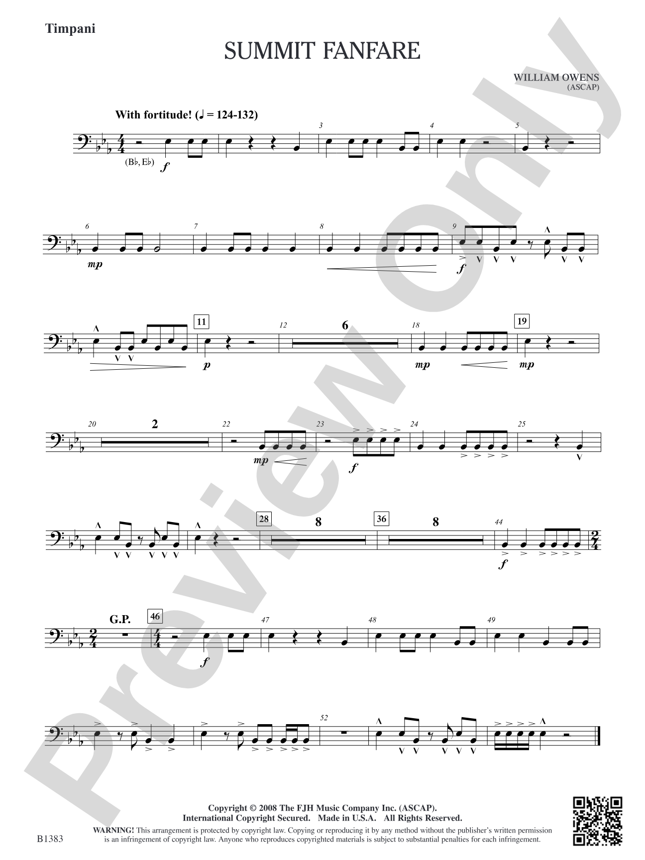 Summit Fanfare: Timpani