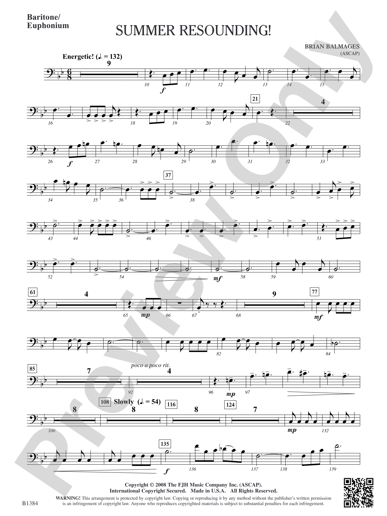 Summer Resounding!: Baritone/Euphonium