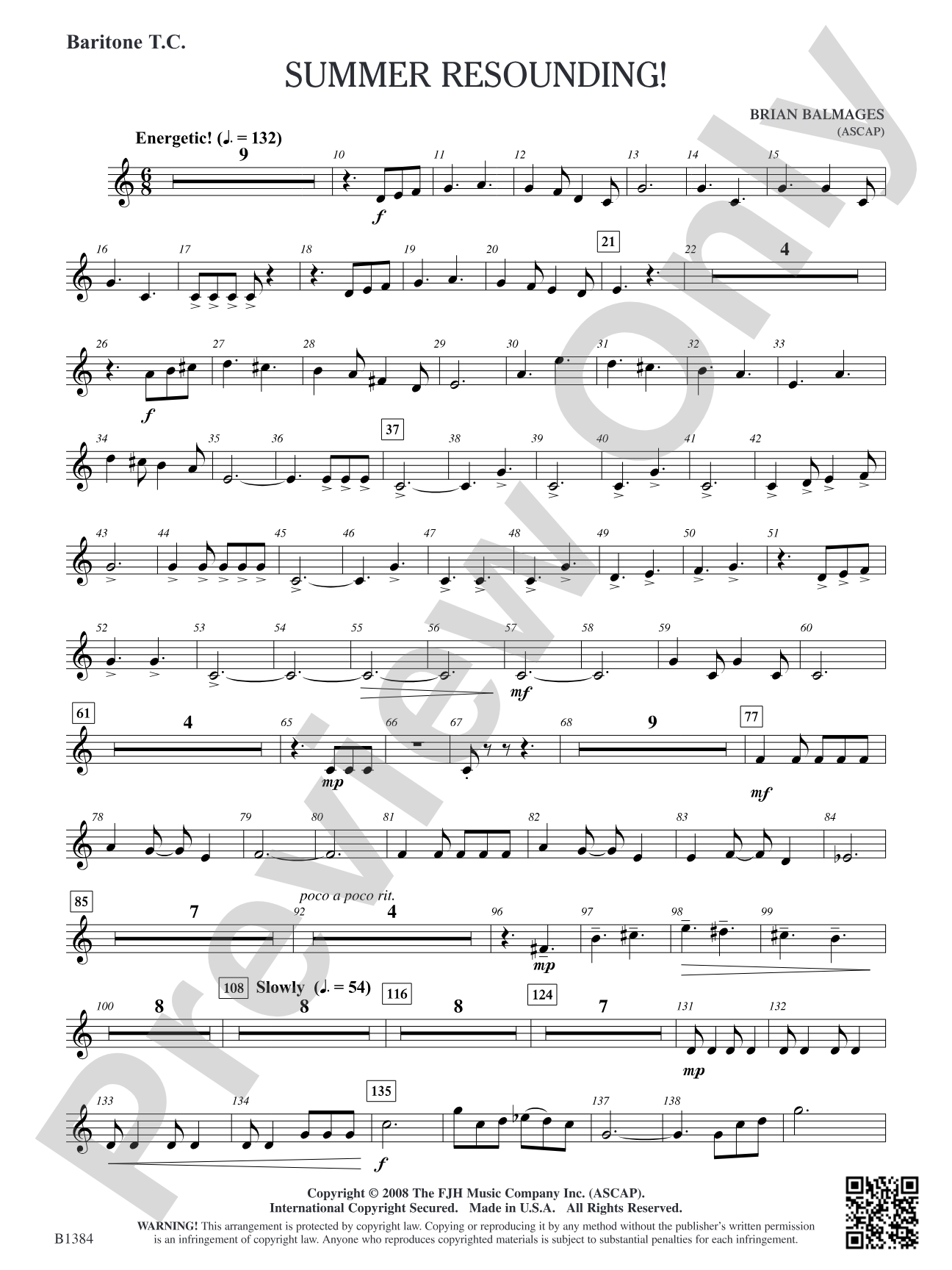 Summer Resounding!: Baritone T.C.