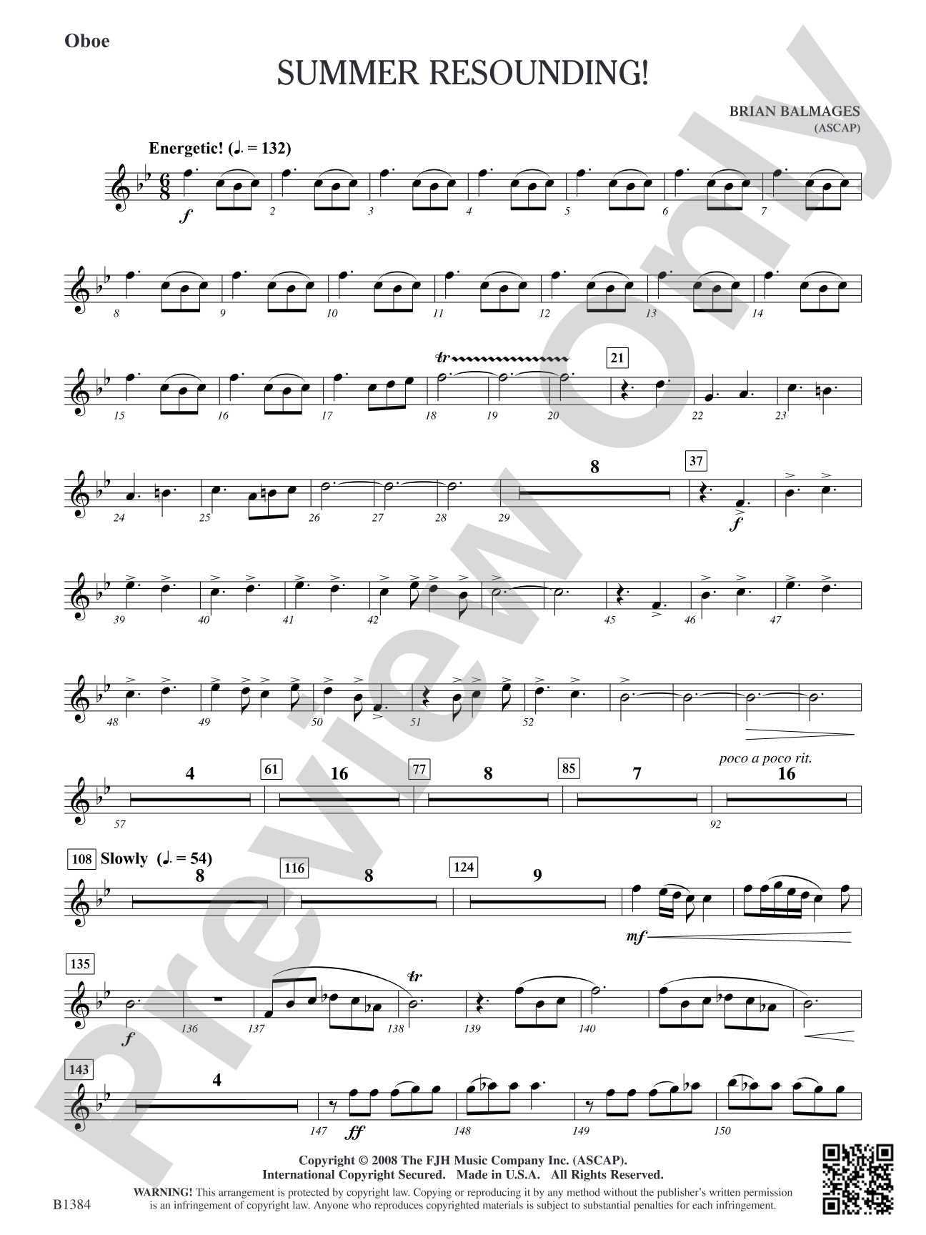 Summer Resounding!: Oboe