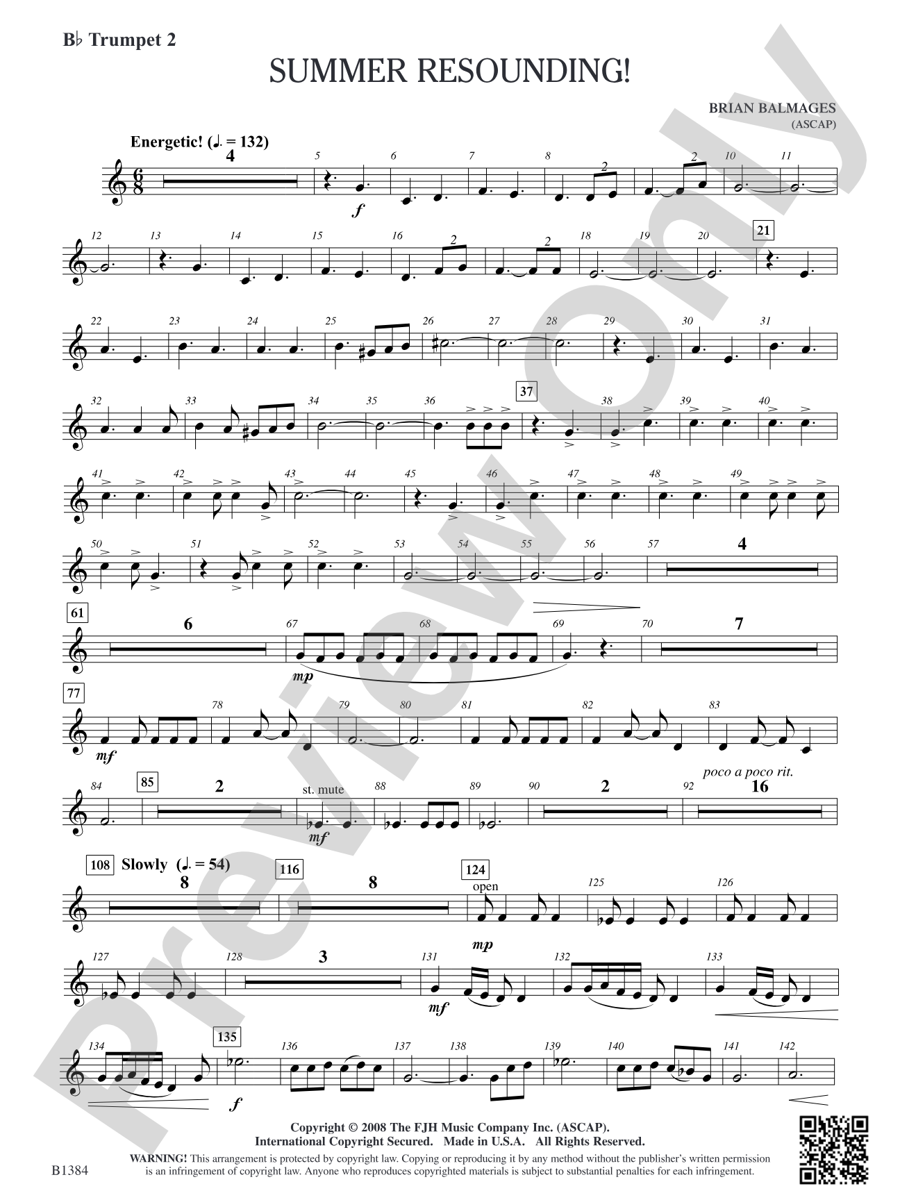 Summer Resounding!: B-flat Trumpet 2