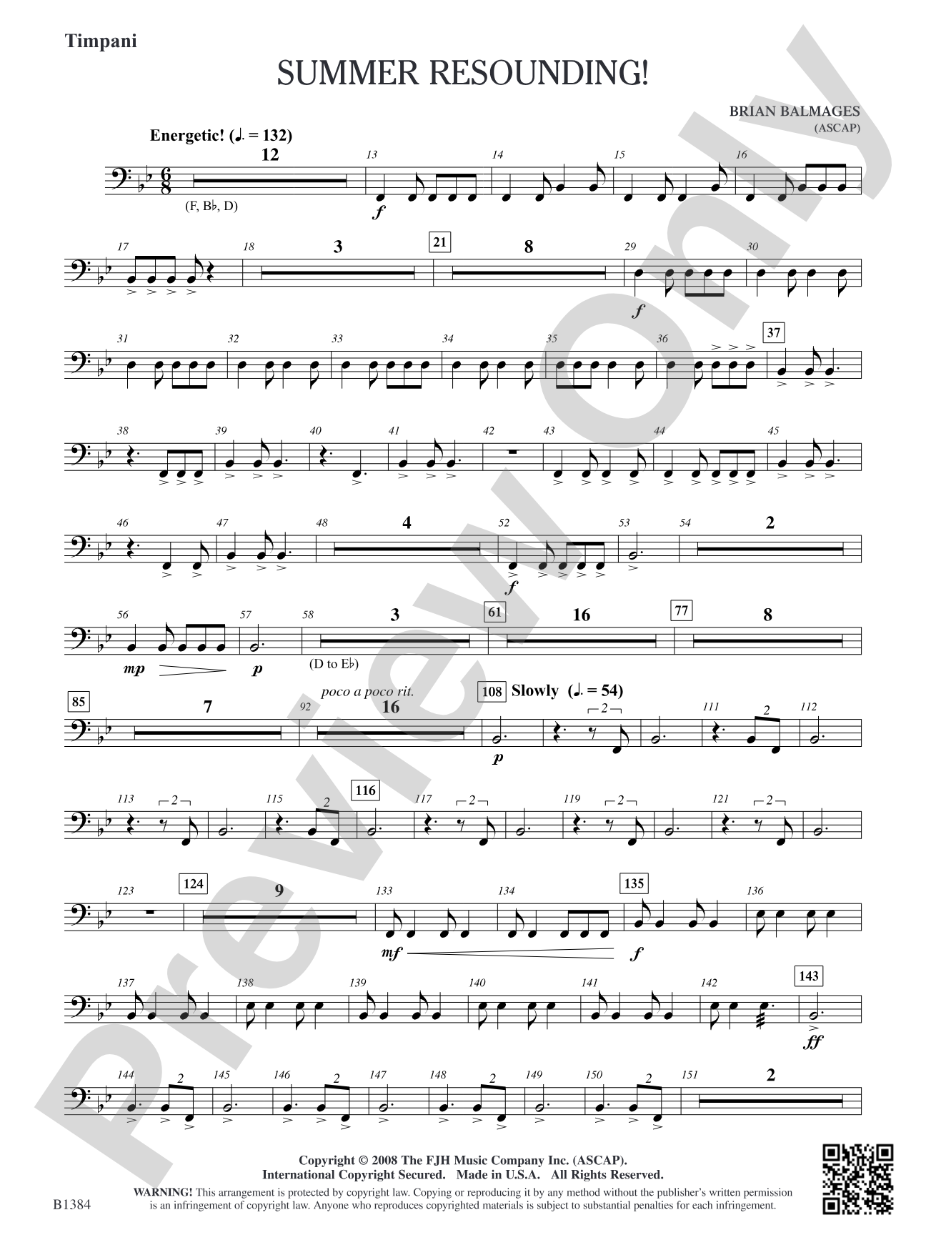 Summer Resounding!: Timpani