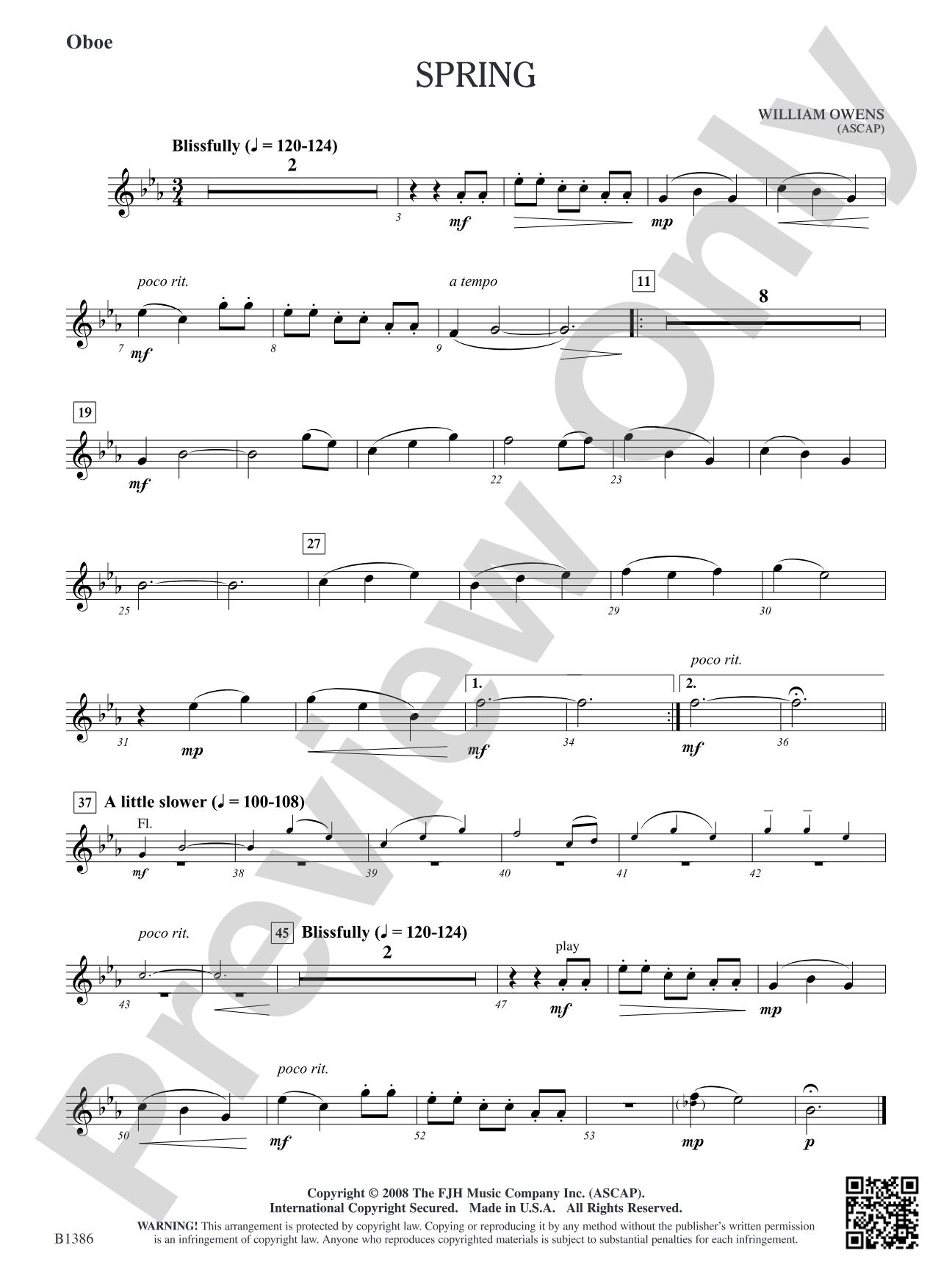Spring: Oboe