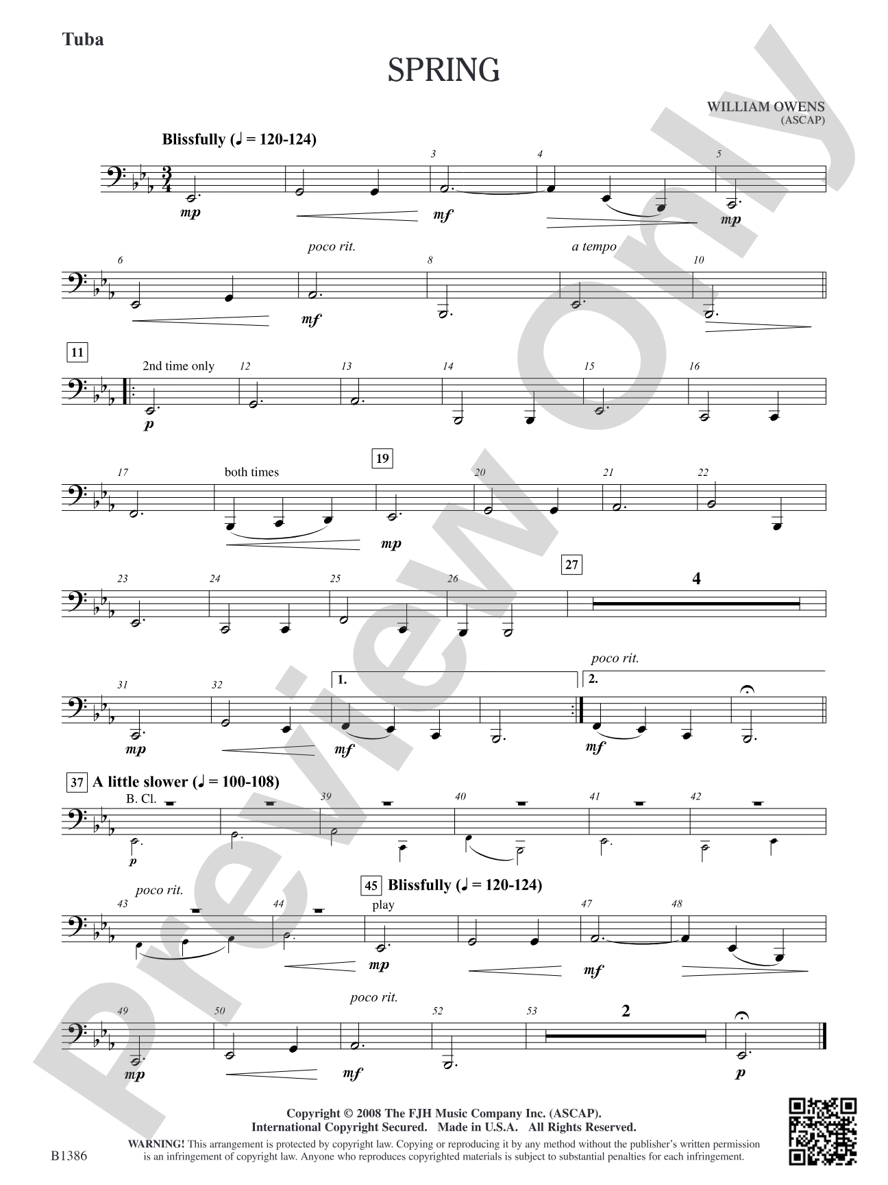 Spring: Tuba
