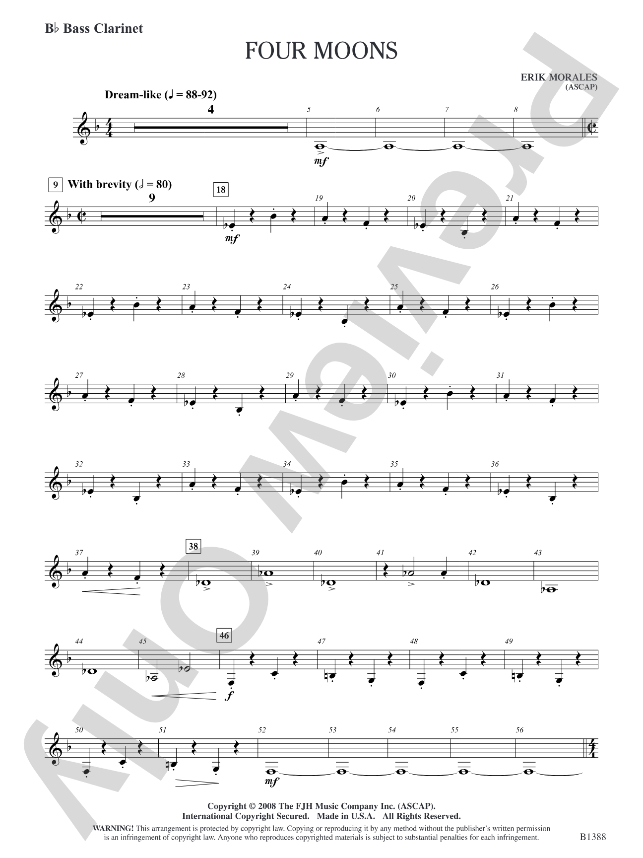 Four Moons: B-flat Bass Clarinet