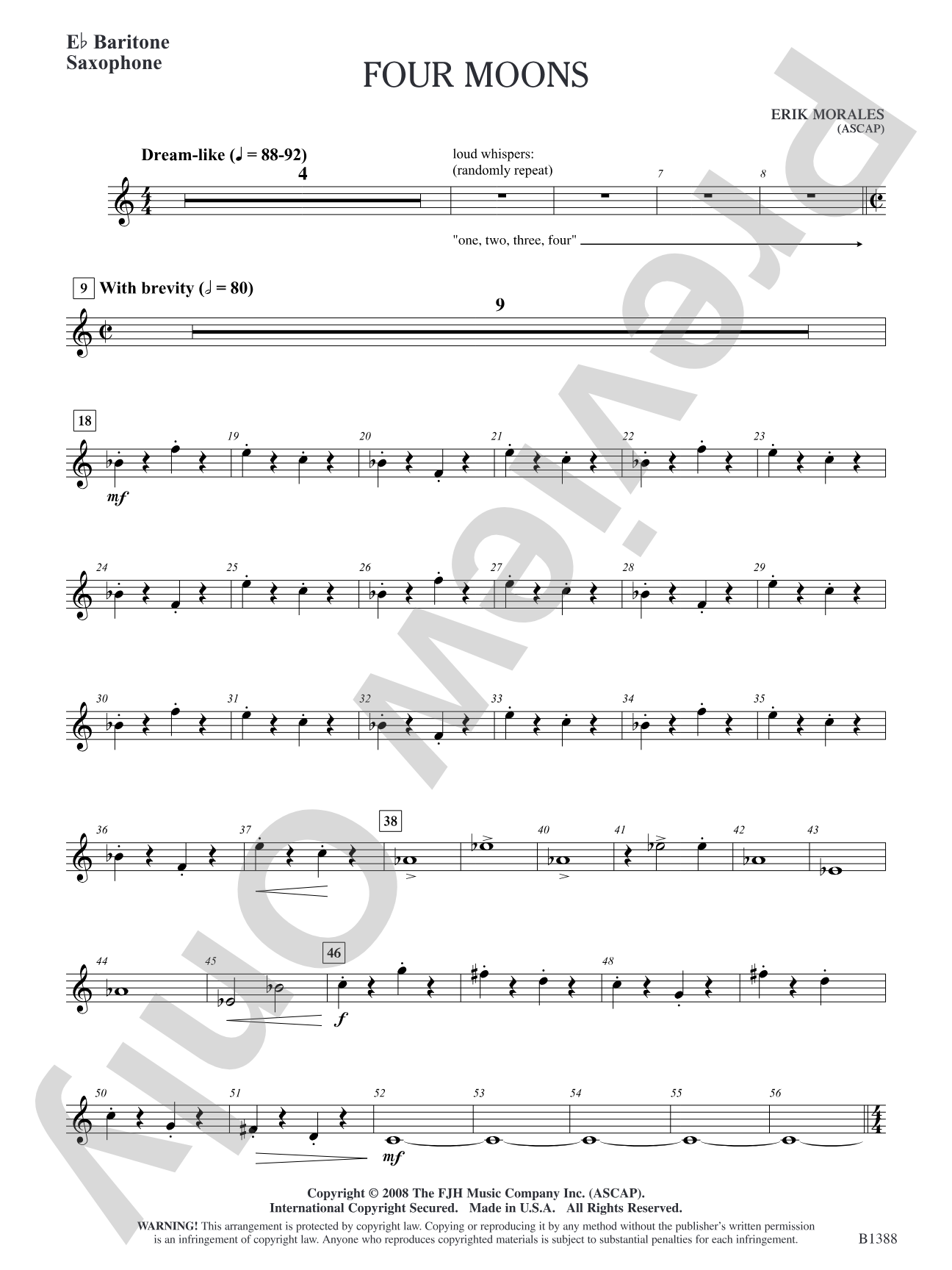 Four Moons: E-flat Baritone Saxophone