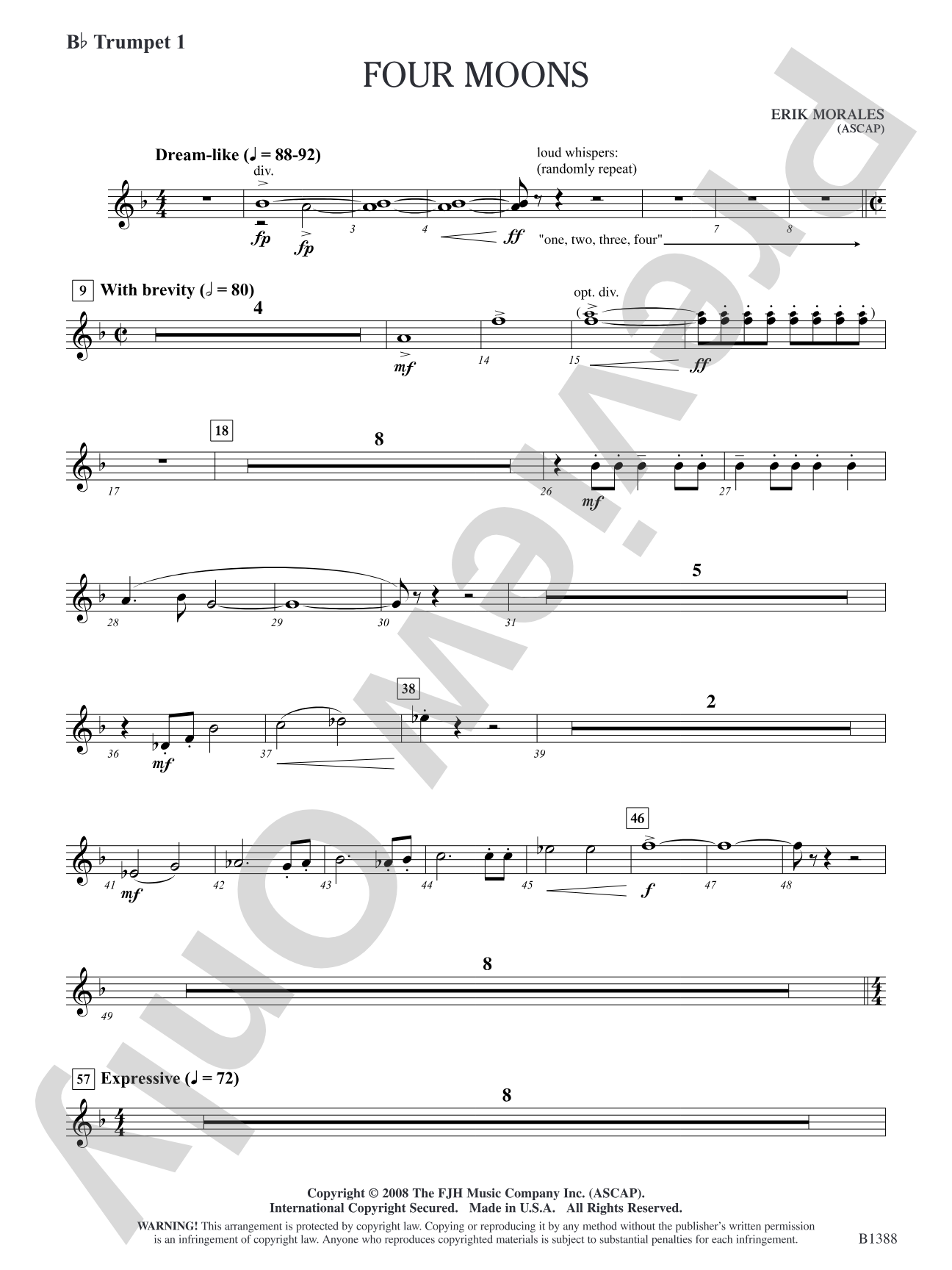 Four Moons: B-flat Trumpet 1