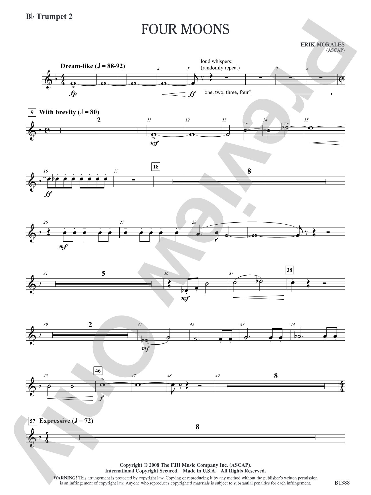 Four Moons: B-flat Trumpet 2