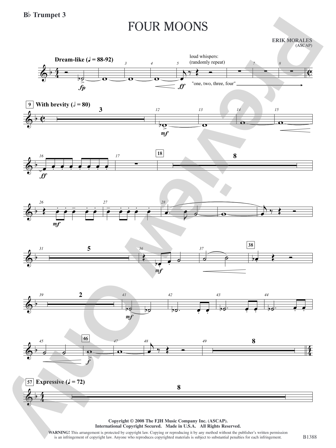 Four Moons: B-flat Trumpet 3