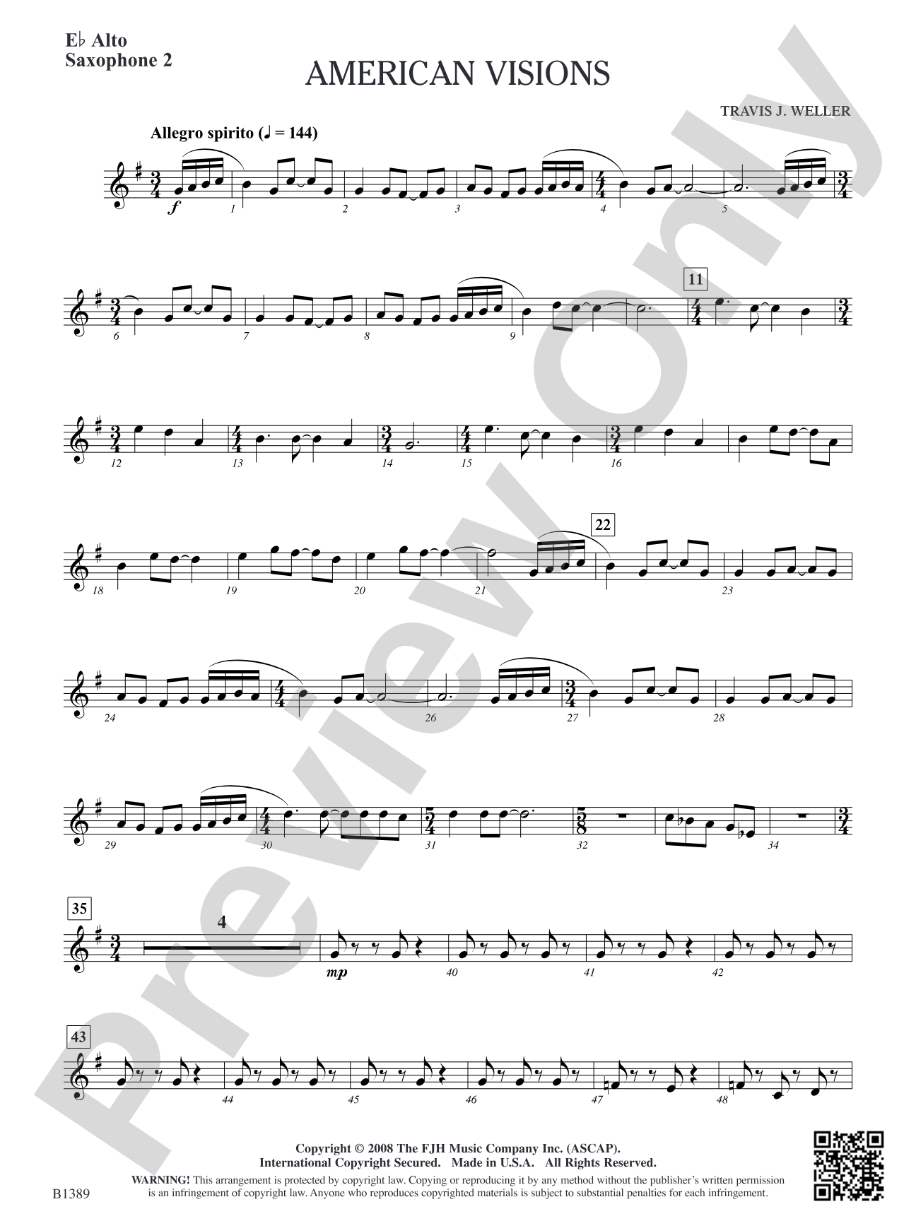 American Visions: E-flat Alto Saxophone 2