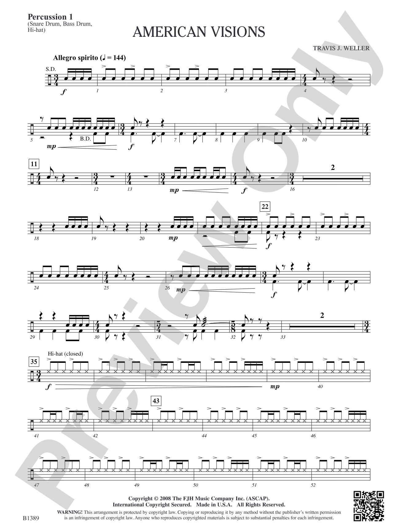 American Visions: Percussion 1
