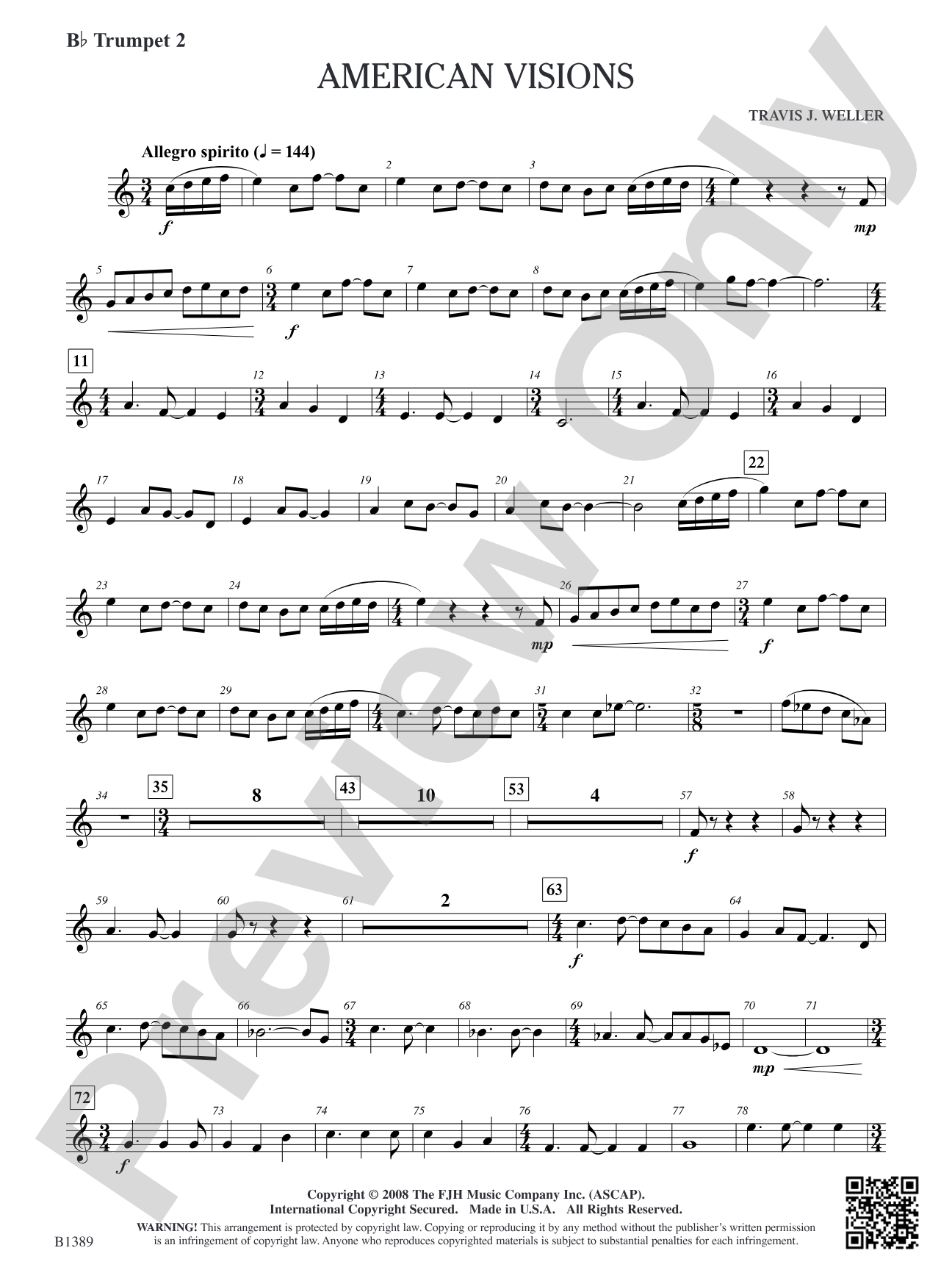 American Visions: B-flat Trumpet 2
