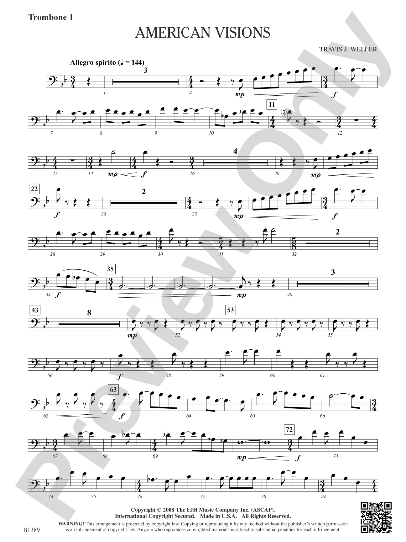 American Visions: Trombone 1