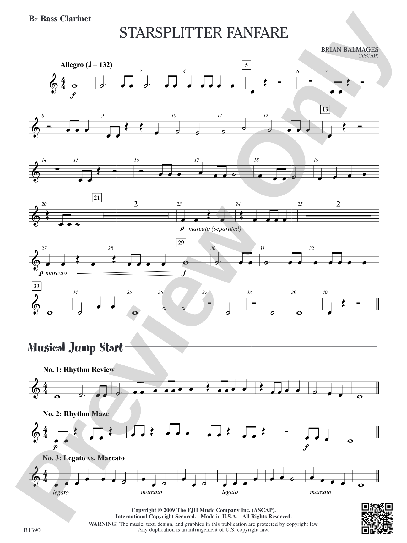 Starsplitter Fanfare: B-flat Bass Clarinet