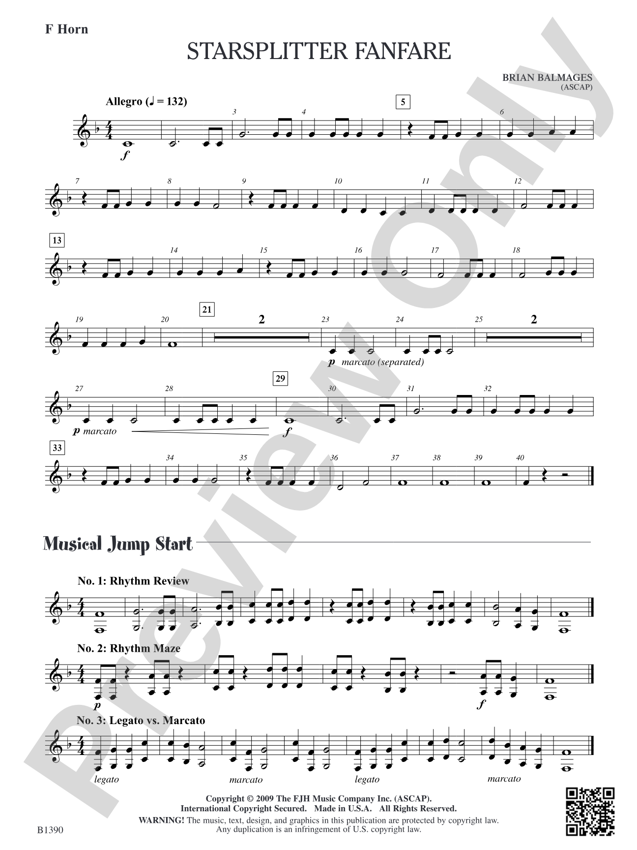 Starsplitter Fanfare: F Horn